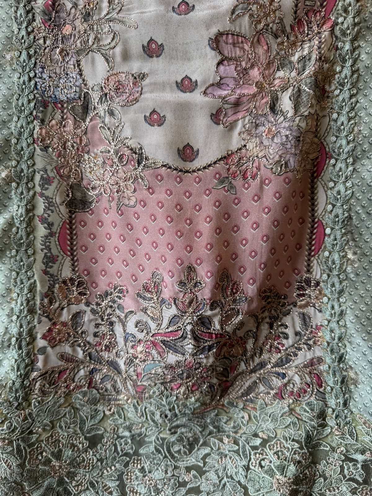 Pure Crepe Pakistani inspired Digital printed Shirt