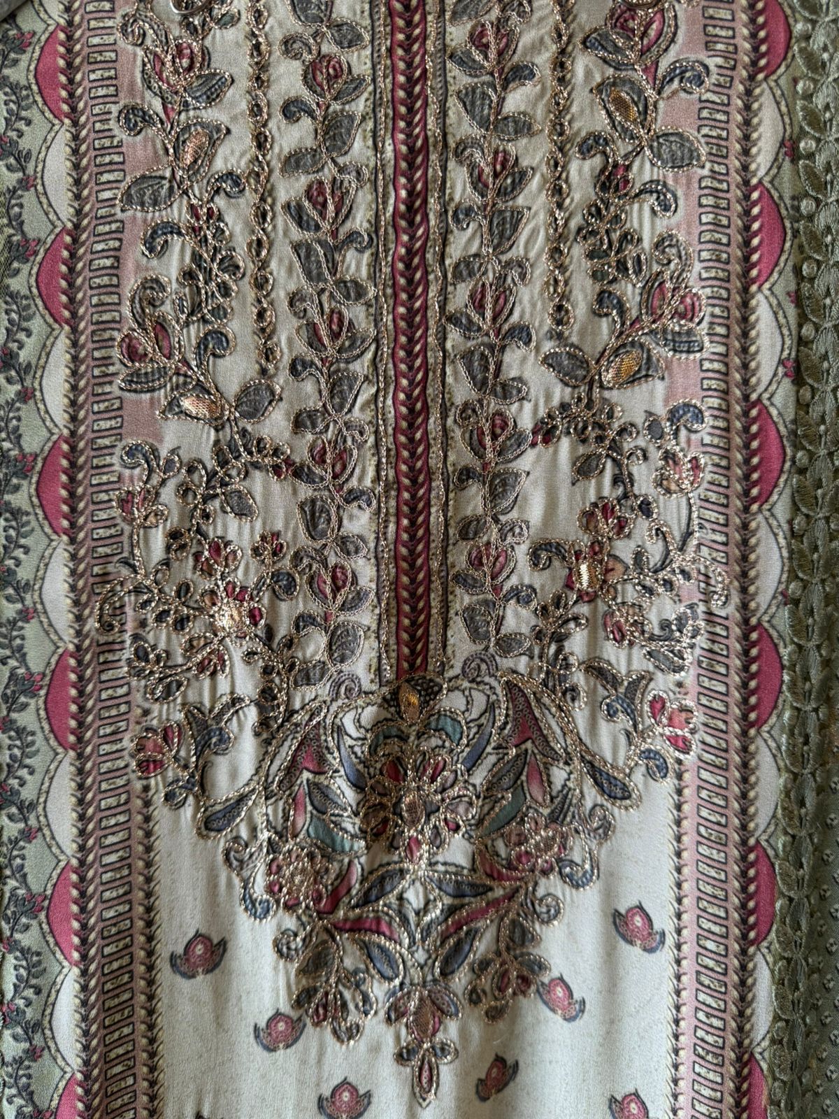 Pure Crepe Pakistani inspired Digital printed Shirt