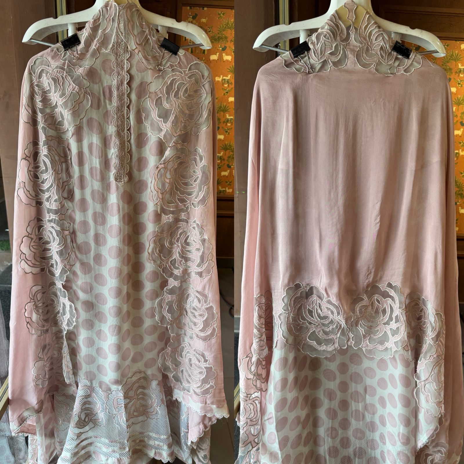 Soft organza Unstitched shirt