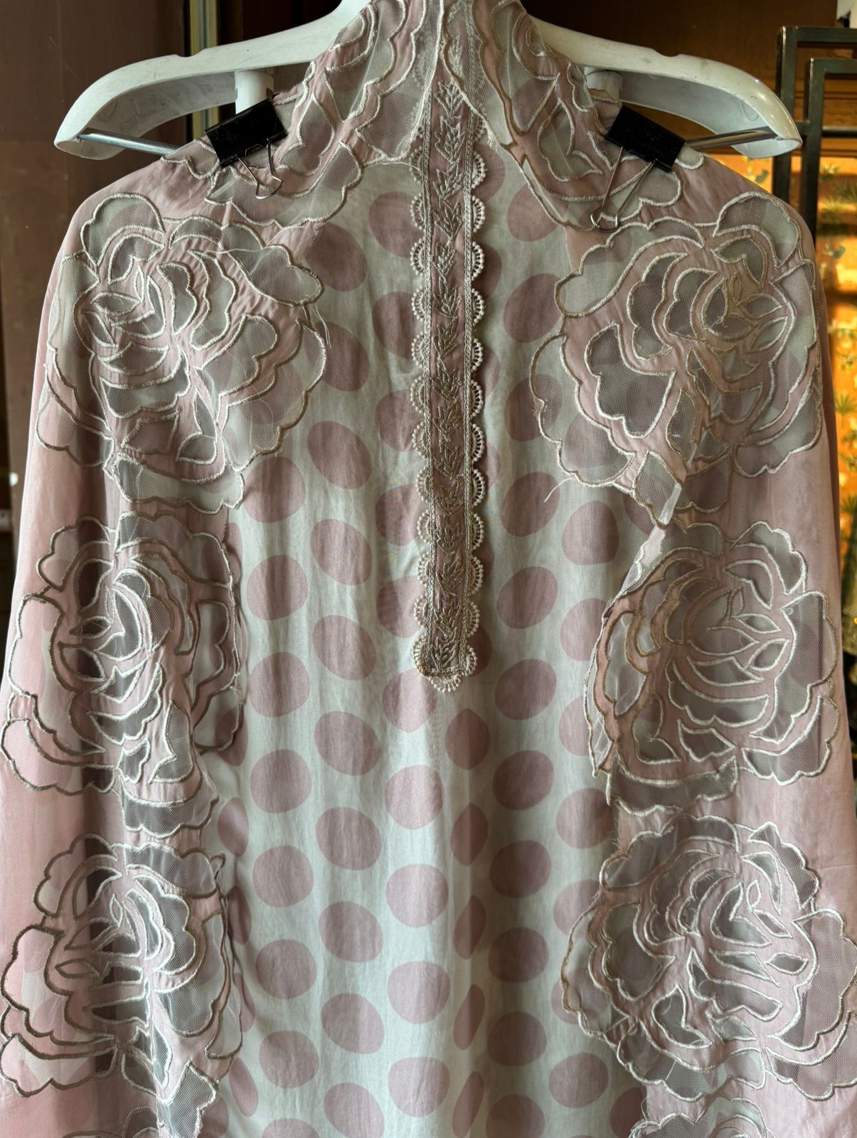 Soft organza Unstitched shirt