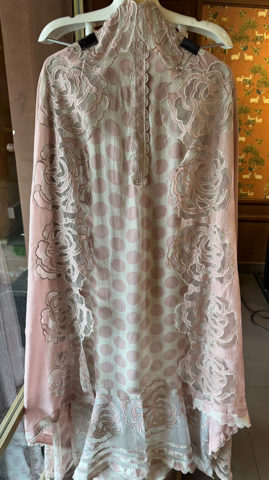 Soft organza Unstitched shirt