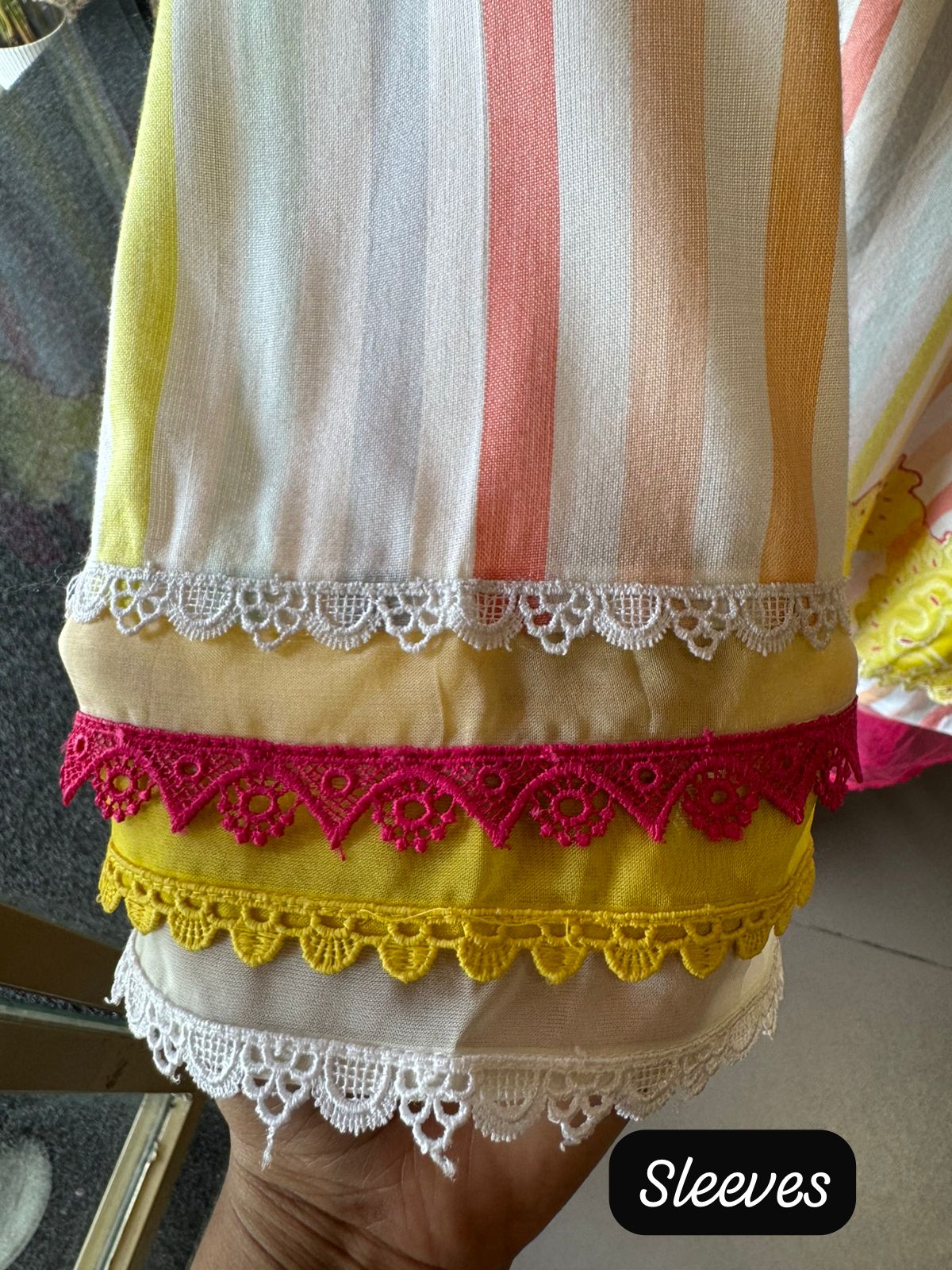 Soft Mul cotton Multi coloured stripes Shirt