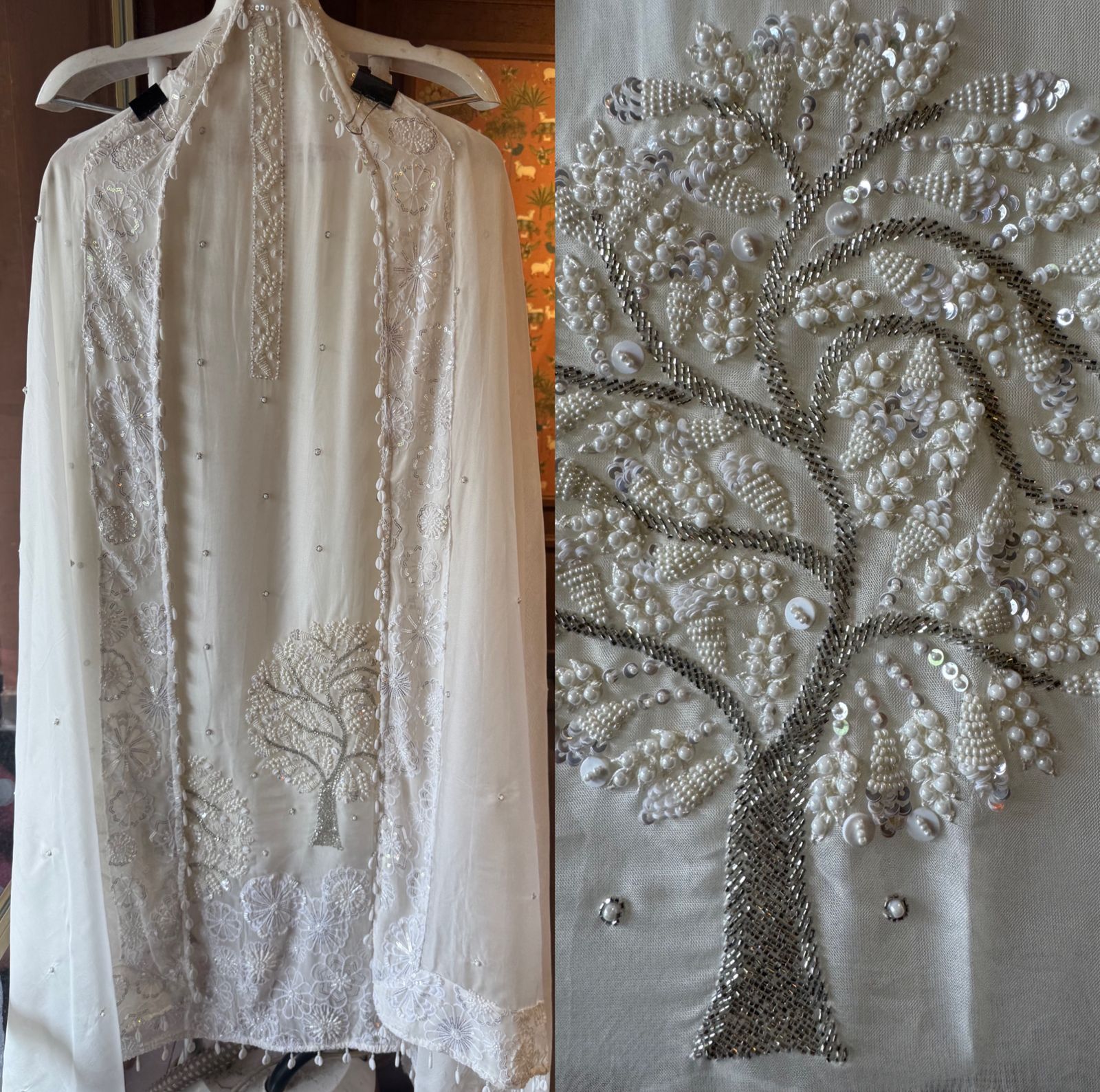 Soft Organza Unstitched Suit