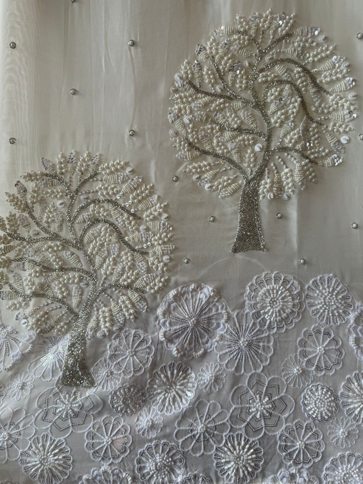 Soft Organza Unstitched Suit