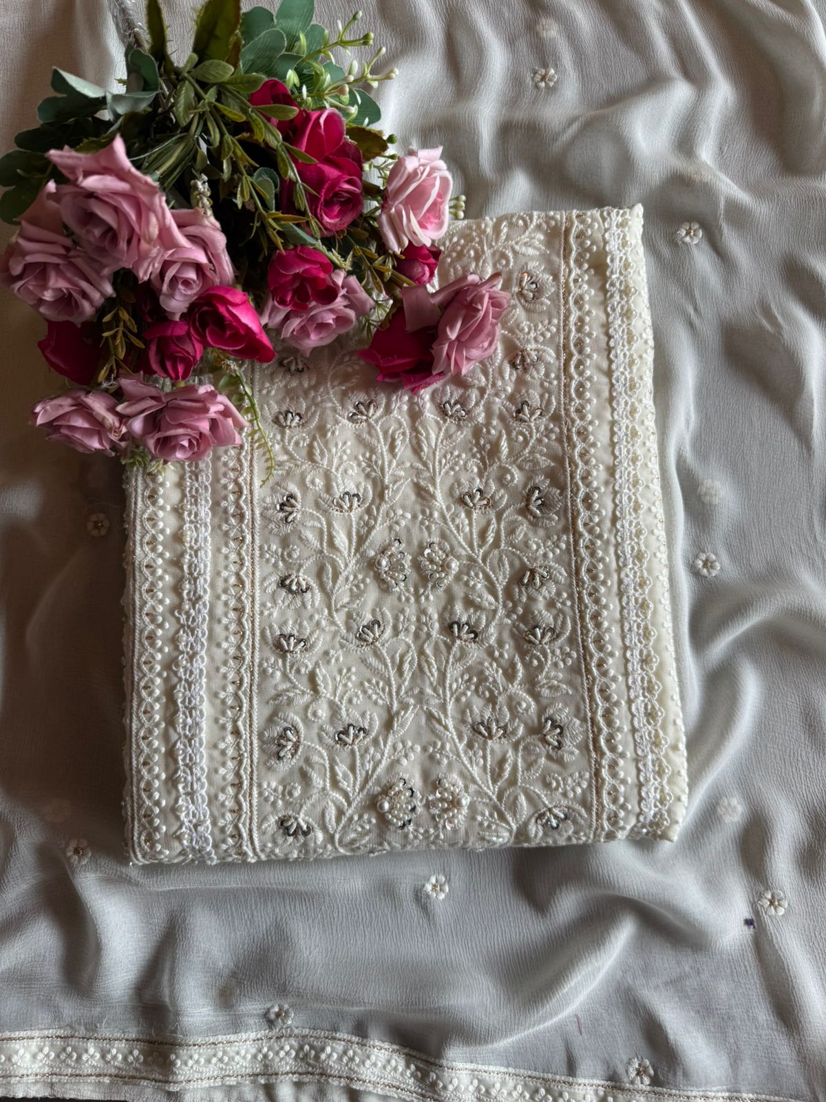 Pure Georgette Unstitched shirt