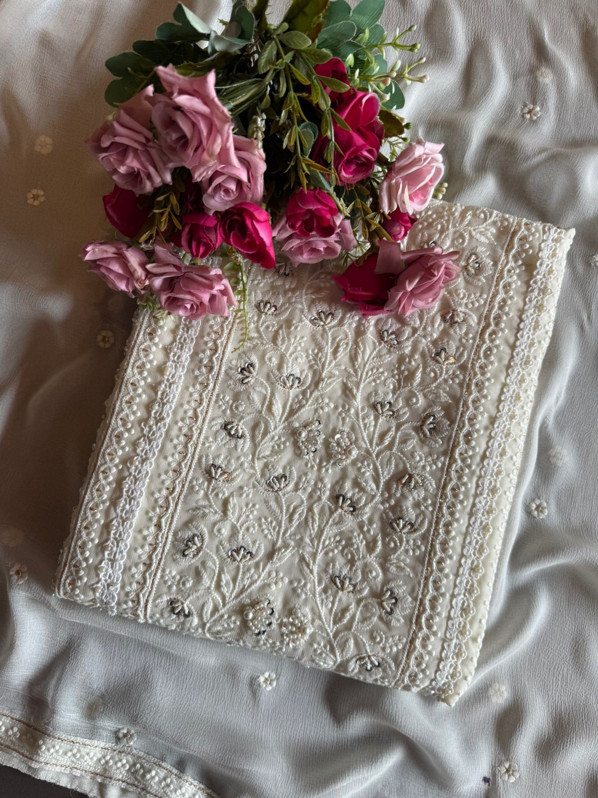 Pure Georgette Unstitched shirt