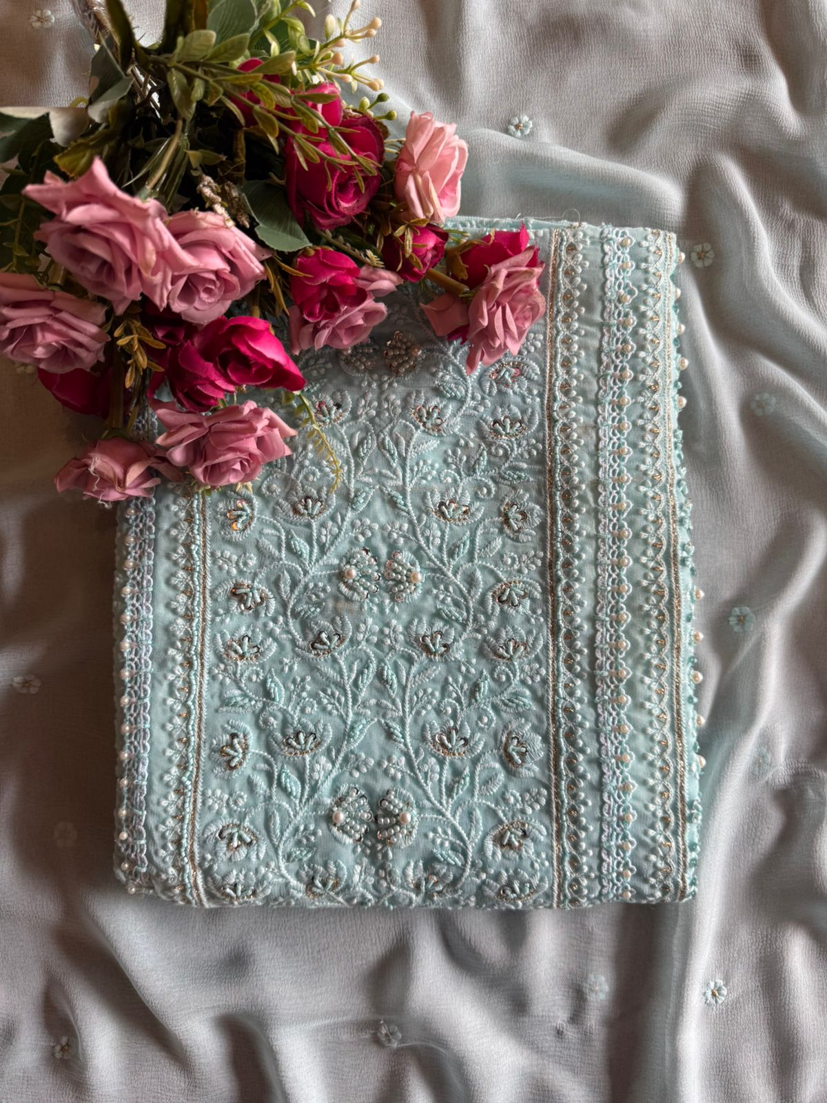 Pure Georgette Unstitched shirt