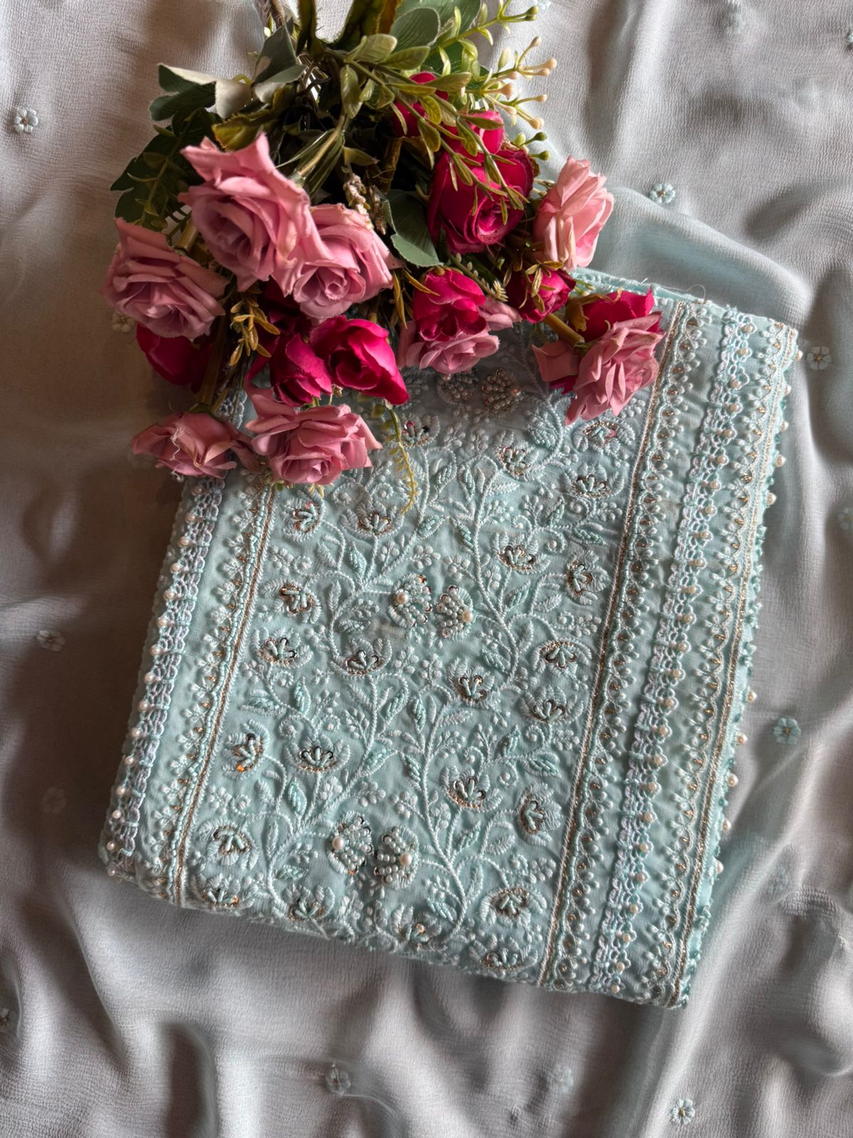 Pure Georgette Unstitched shirt