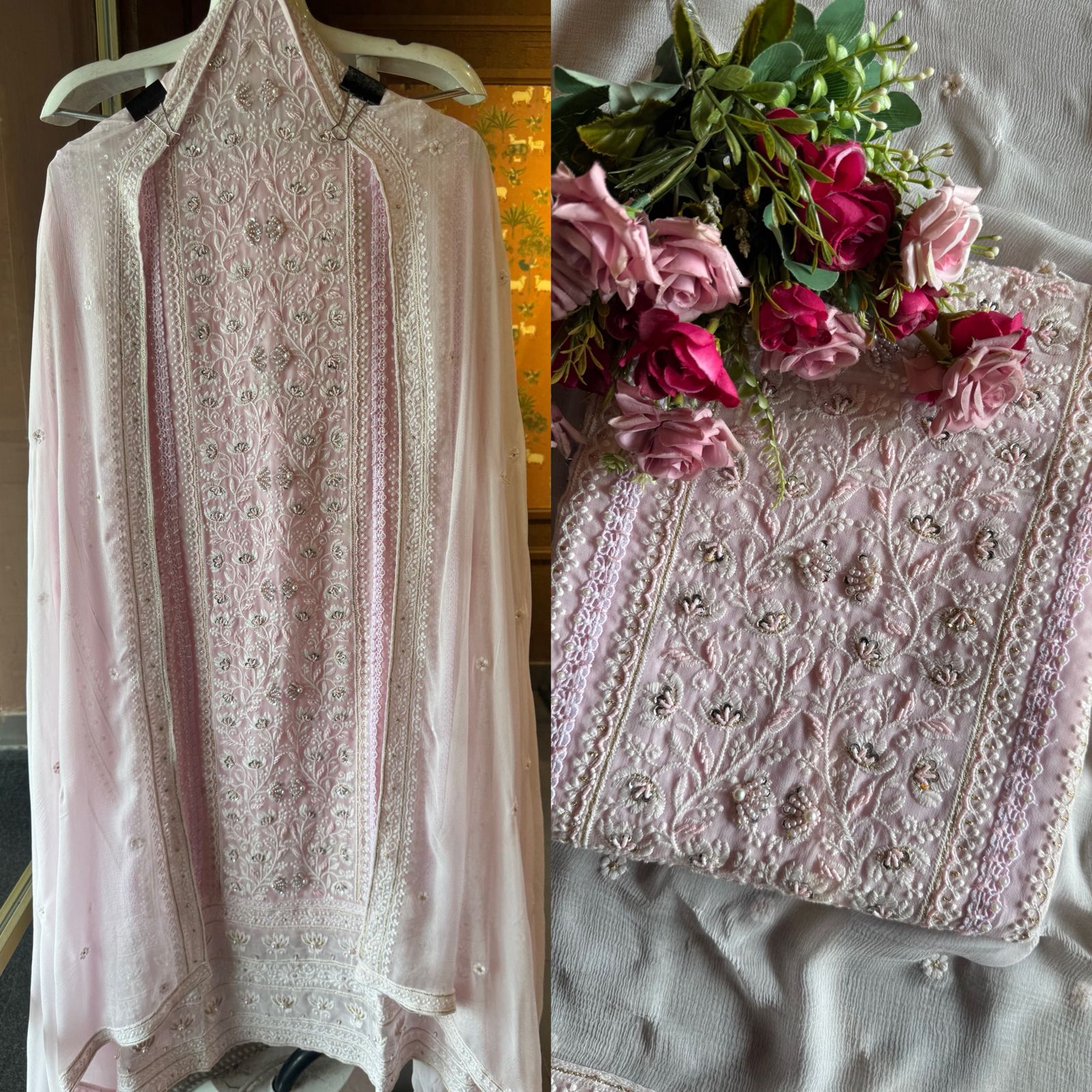 Pure Georgette Unstitched shirt