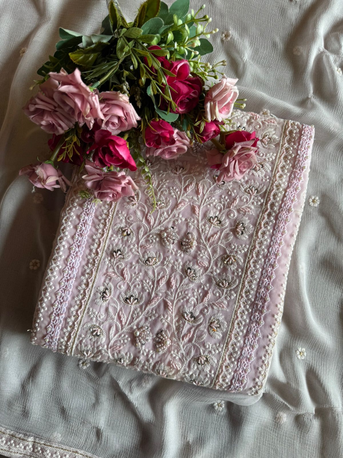 Pure Georgette Unstitched shirt