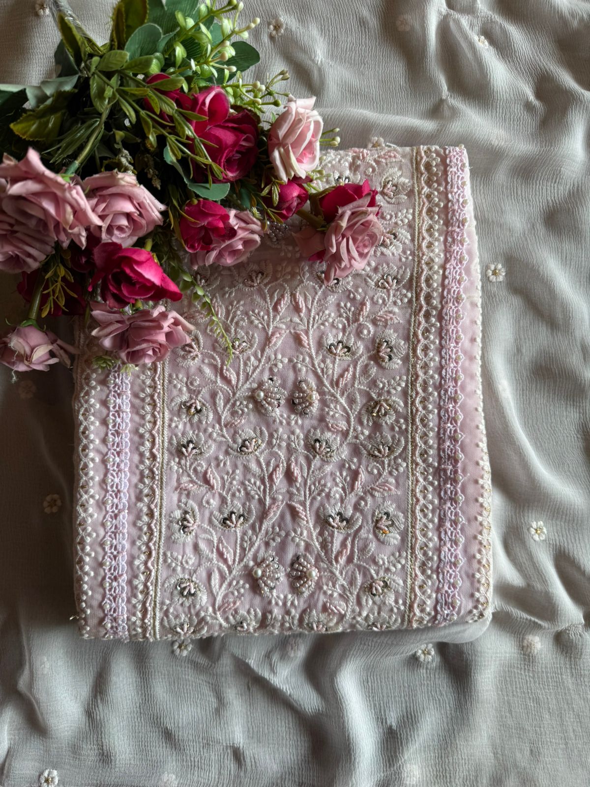 Pure Georgette Unstitched shirt