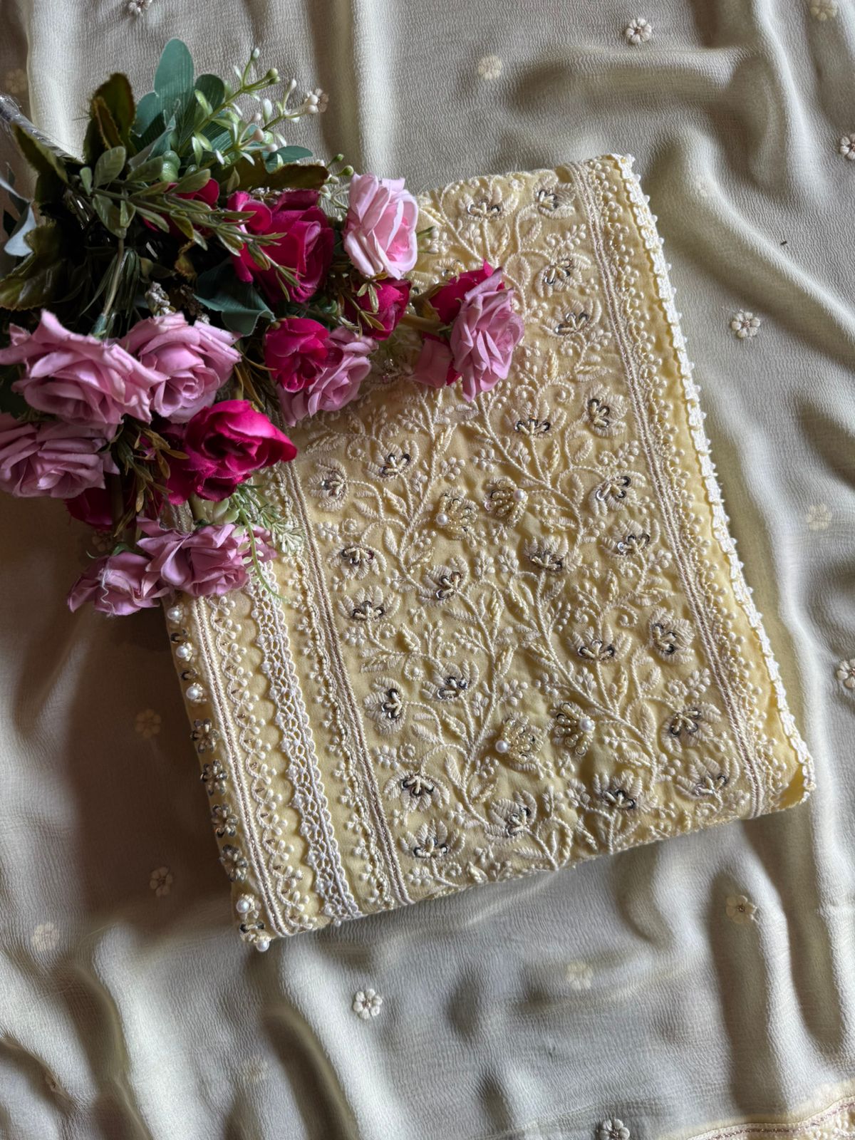 Pure Georgette Unstitched shirt