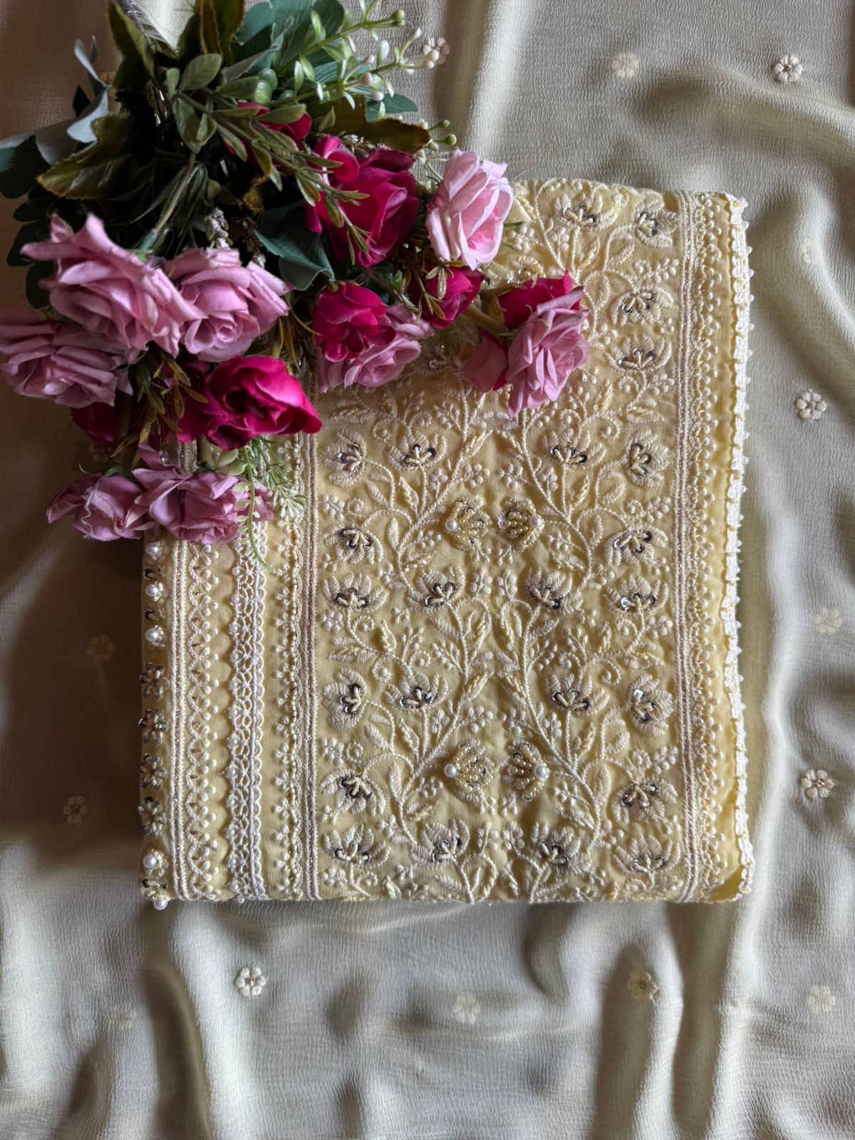 Pure Georgette Unstitched shirt