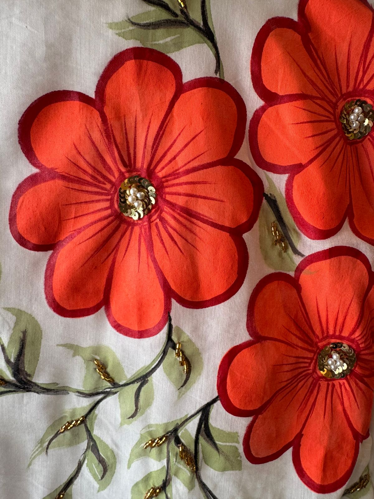 Soft Mul Mul cotton chanderi stitched