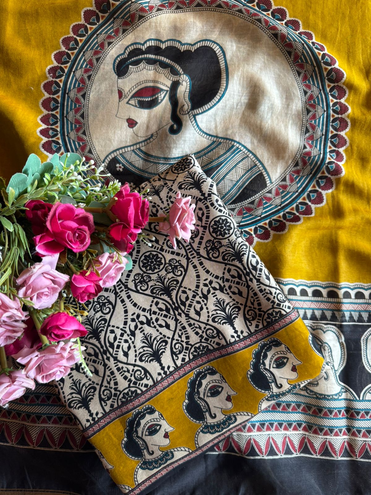 Premium Maheshwari silk unstitched shirt