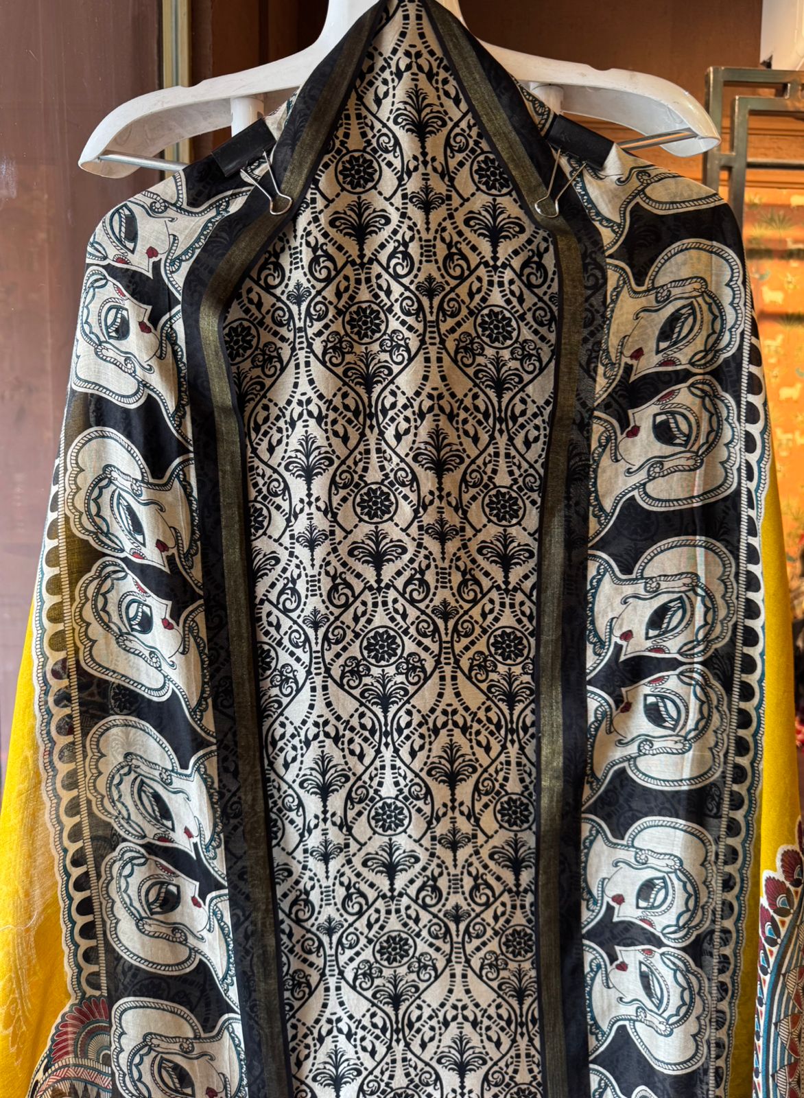 Premium Maheshwari silk unstitched shirt