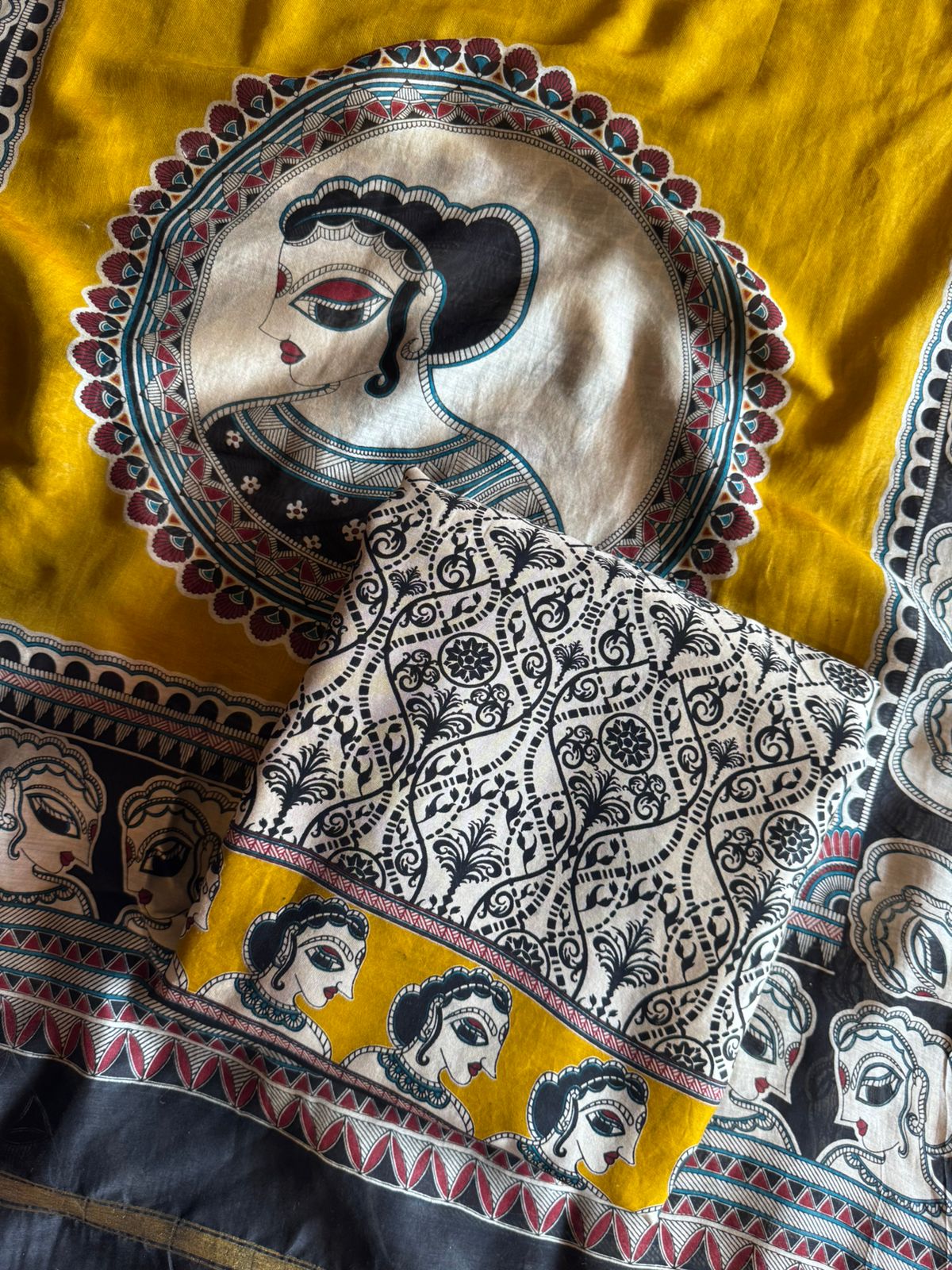 Premium Maheshwari silk unstitched shirt