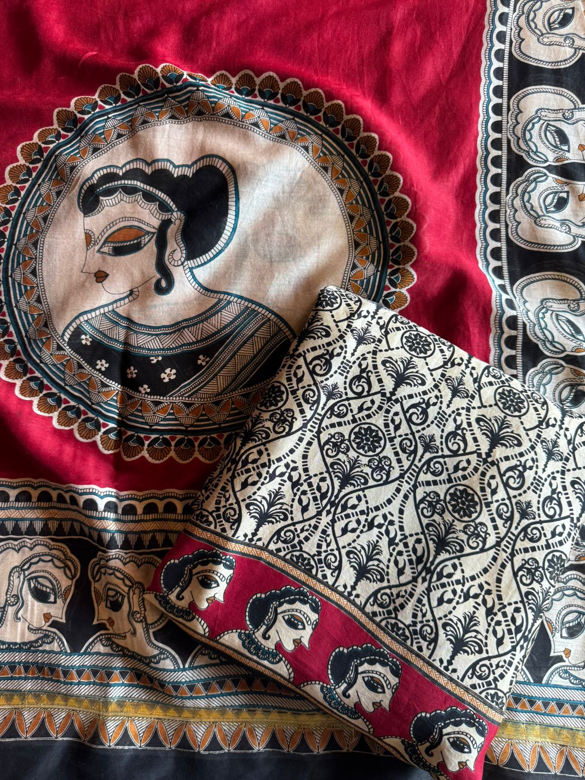 Premium Maheshwari silk unstitched shirt