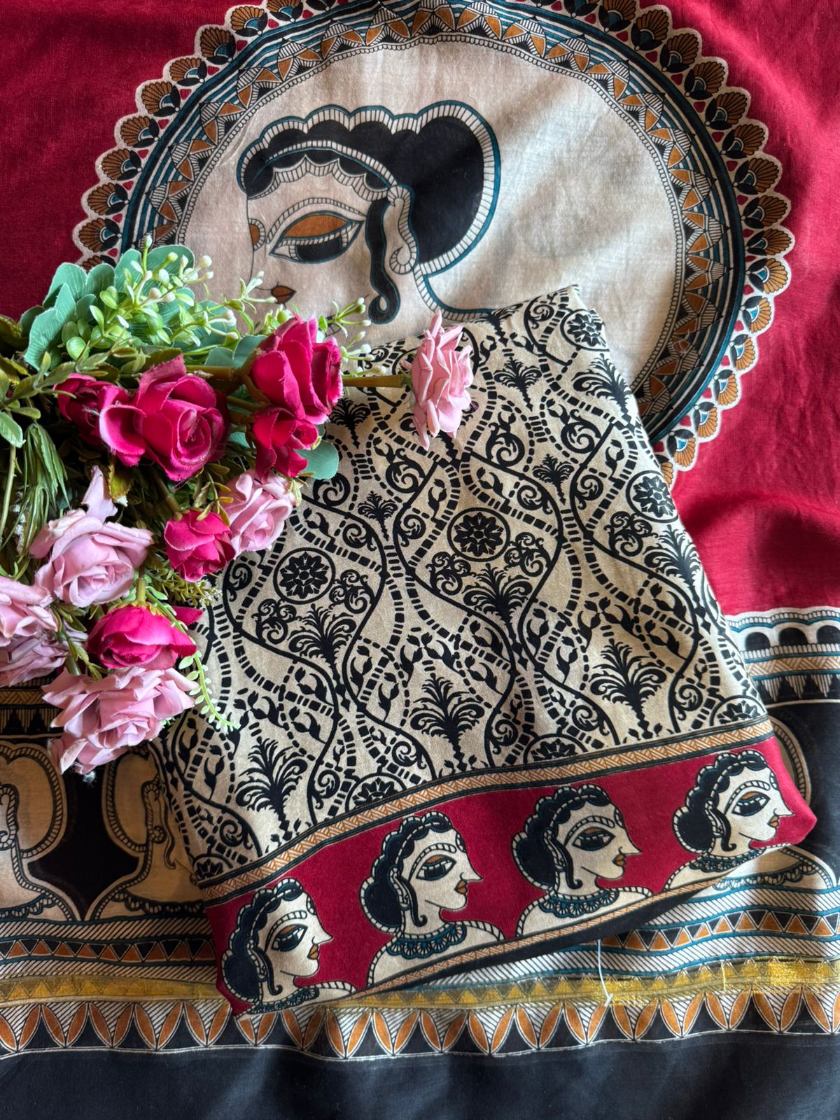 Premium Maheshwari silk unstitched shirt