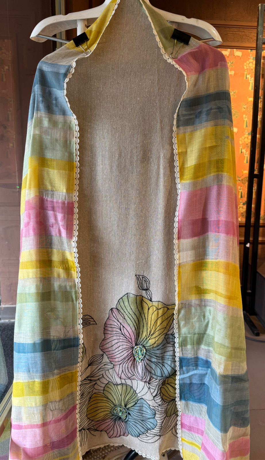 KHAADI Cotton Unstitched Shirt