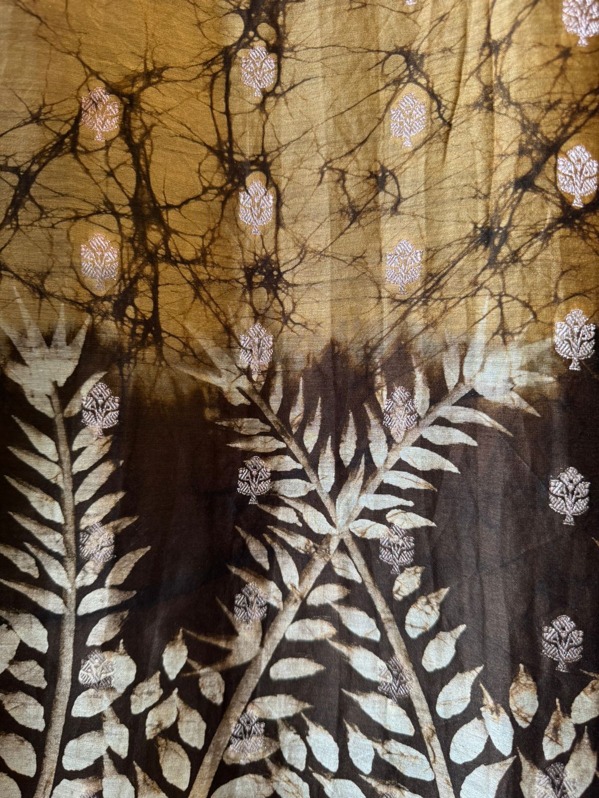 Premium Maheshwari silk unstitched shirt