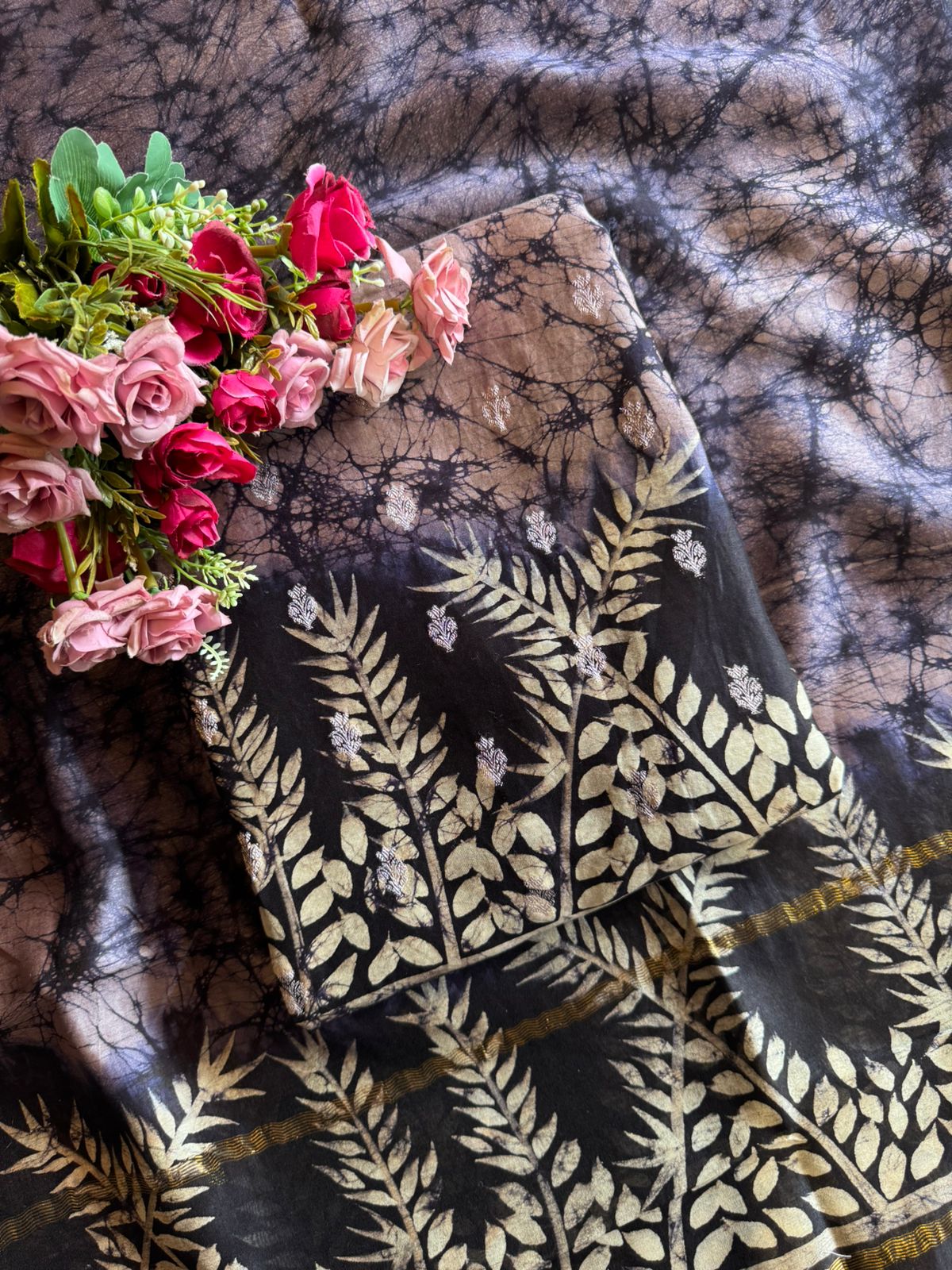 Premium Maheshwari silk unstitched shirt