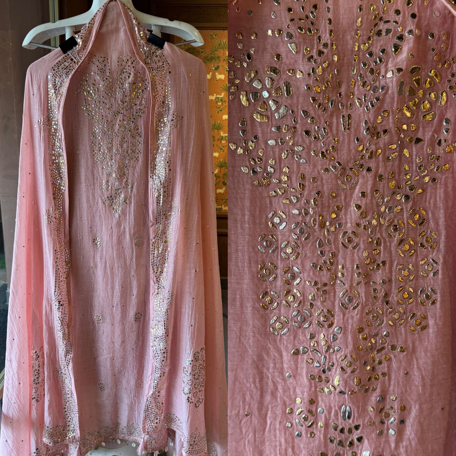 Pure Mul Cotton Unstitched Kurta