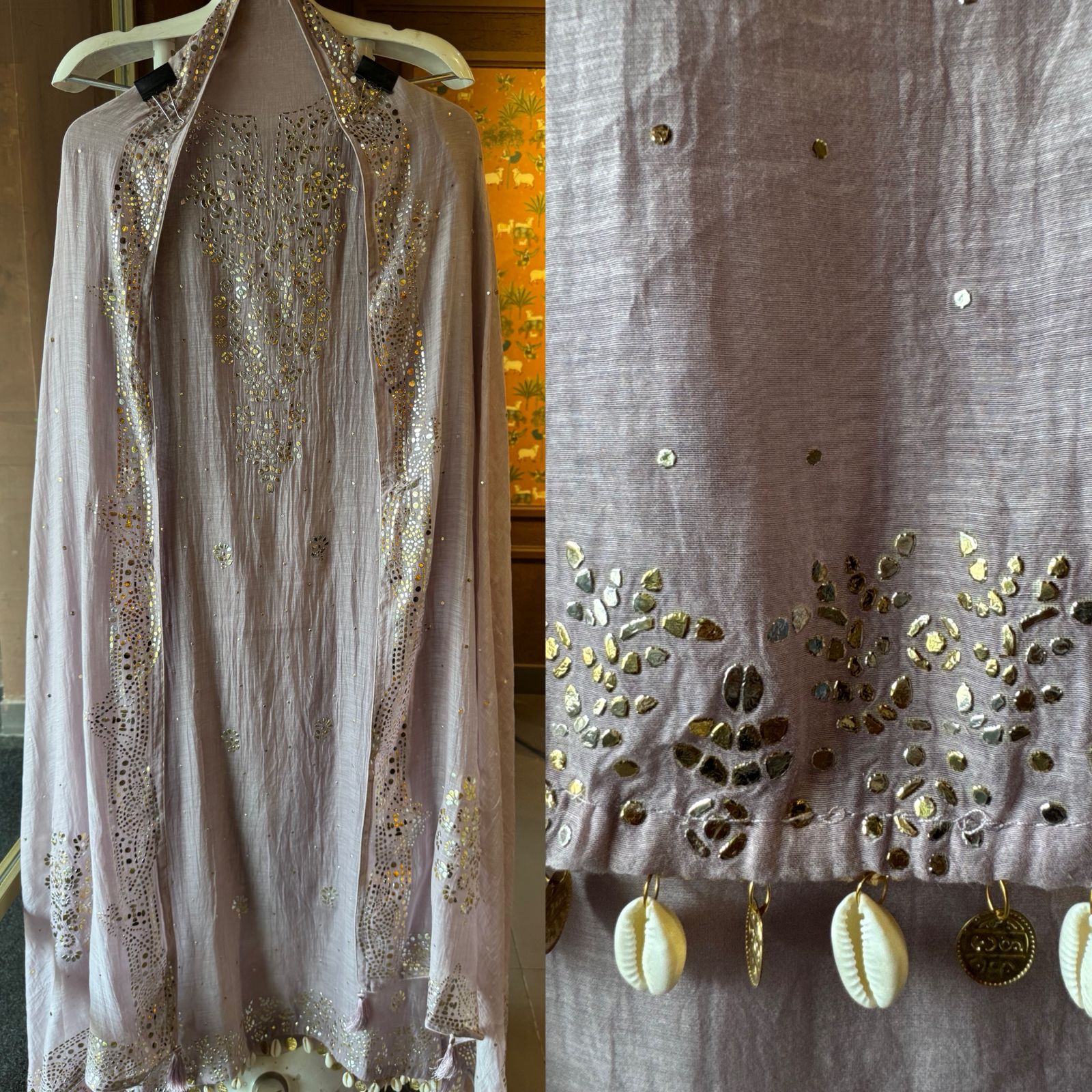 Pure Mul Cotton Unstitched Kurta