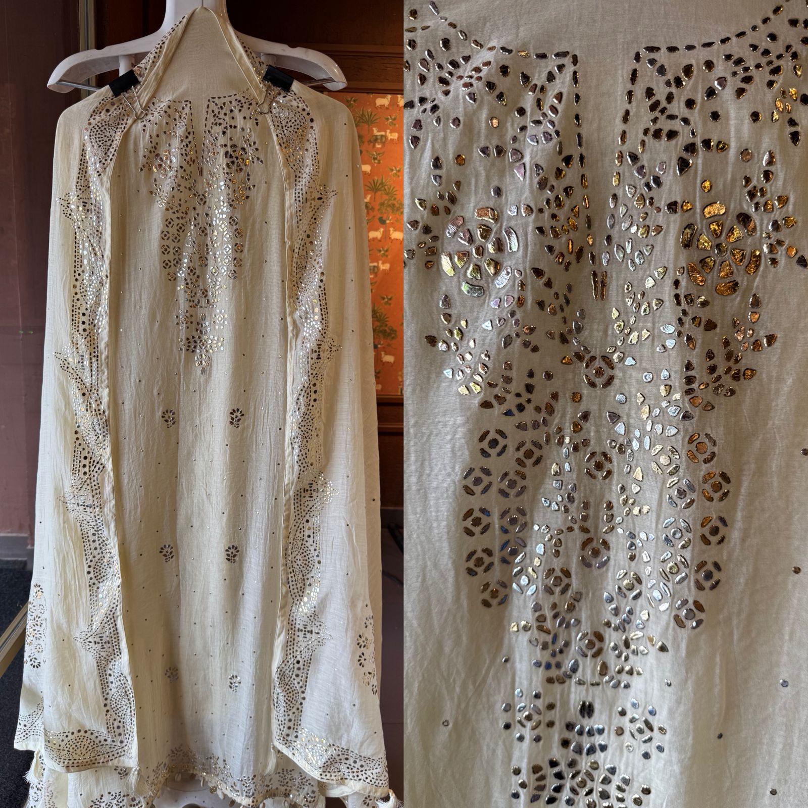 Pure Mul Cotton Unstitched Kurta