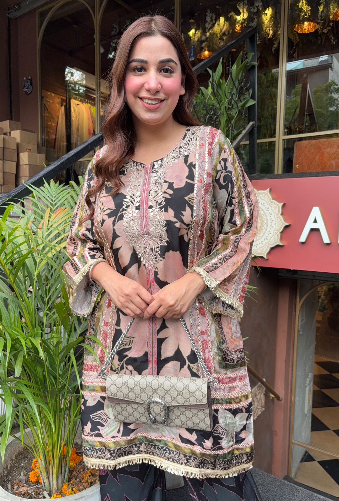 Pure crepe digital printed Coord set