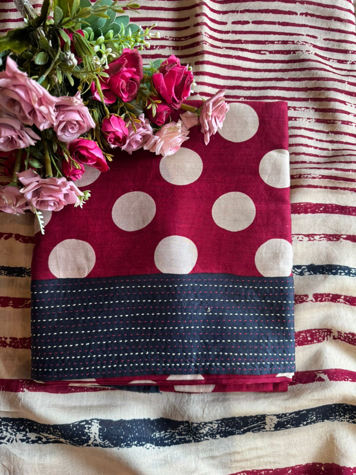 Premium Maheshwari silk unstitched shirt