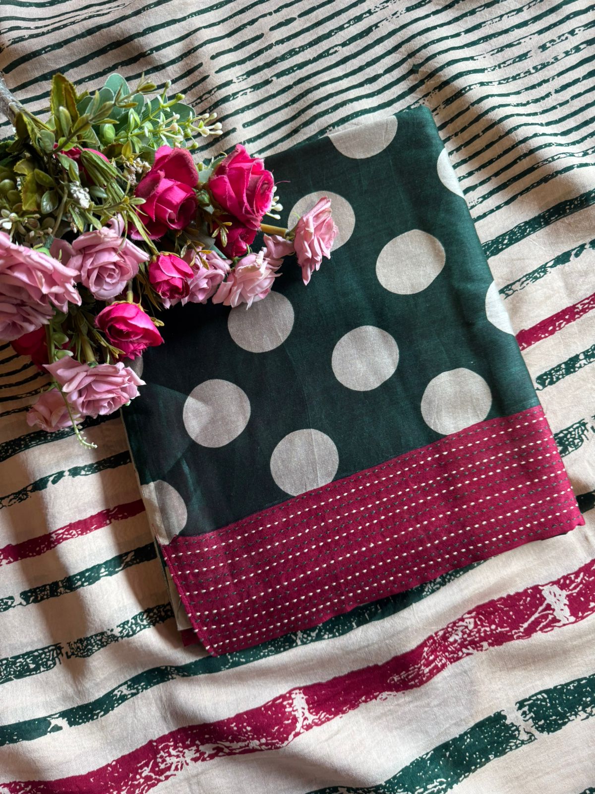 Premium Maheshwari silk unstitched shirt