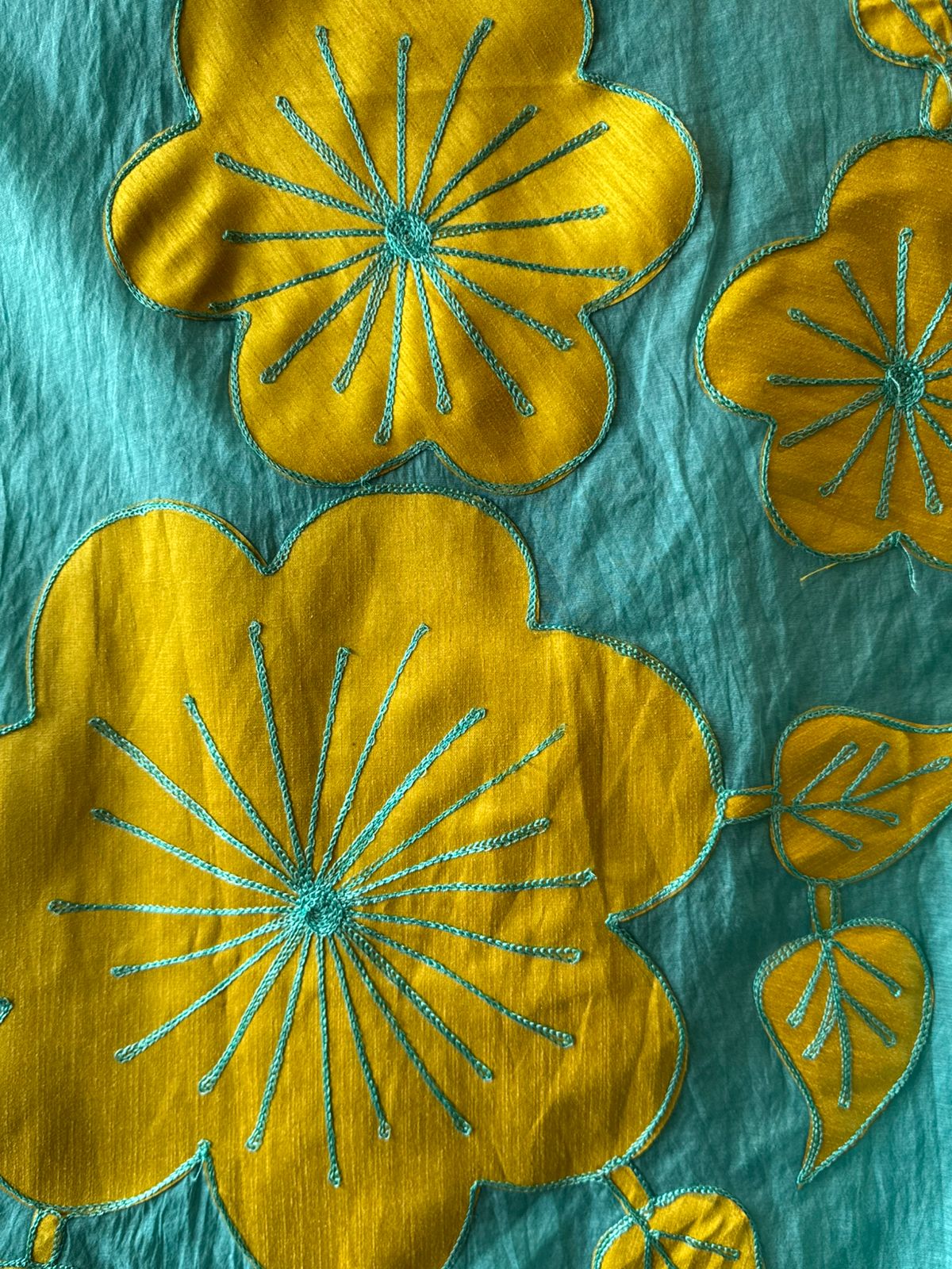 Unstitched Crushed Mul chanderi Suit