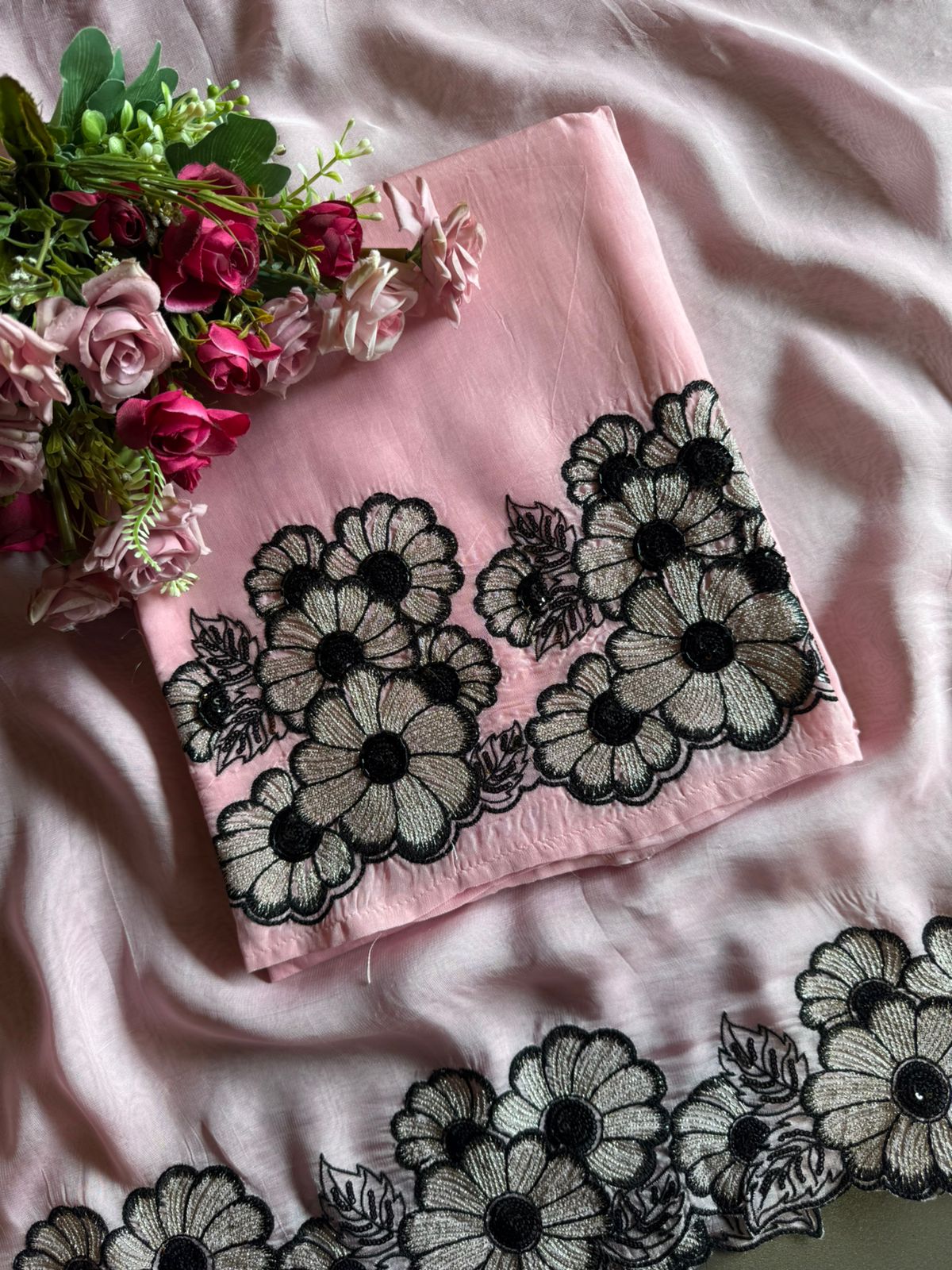 Soft organza Unstitched shirt