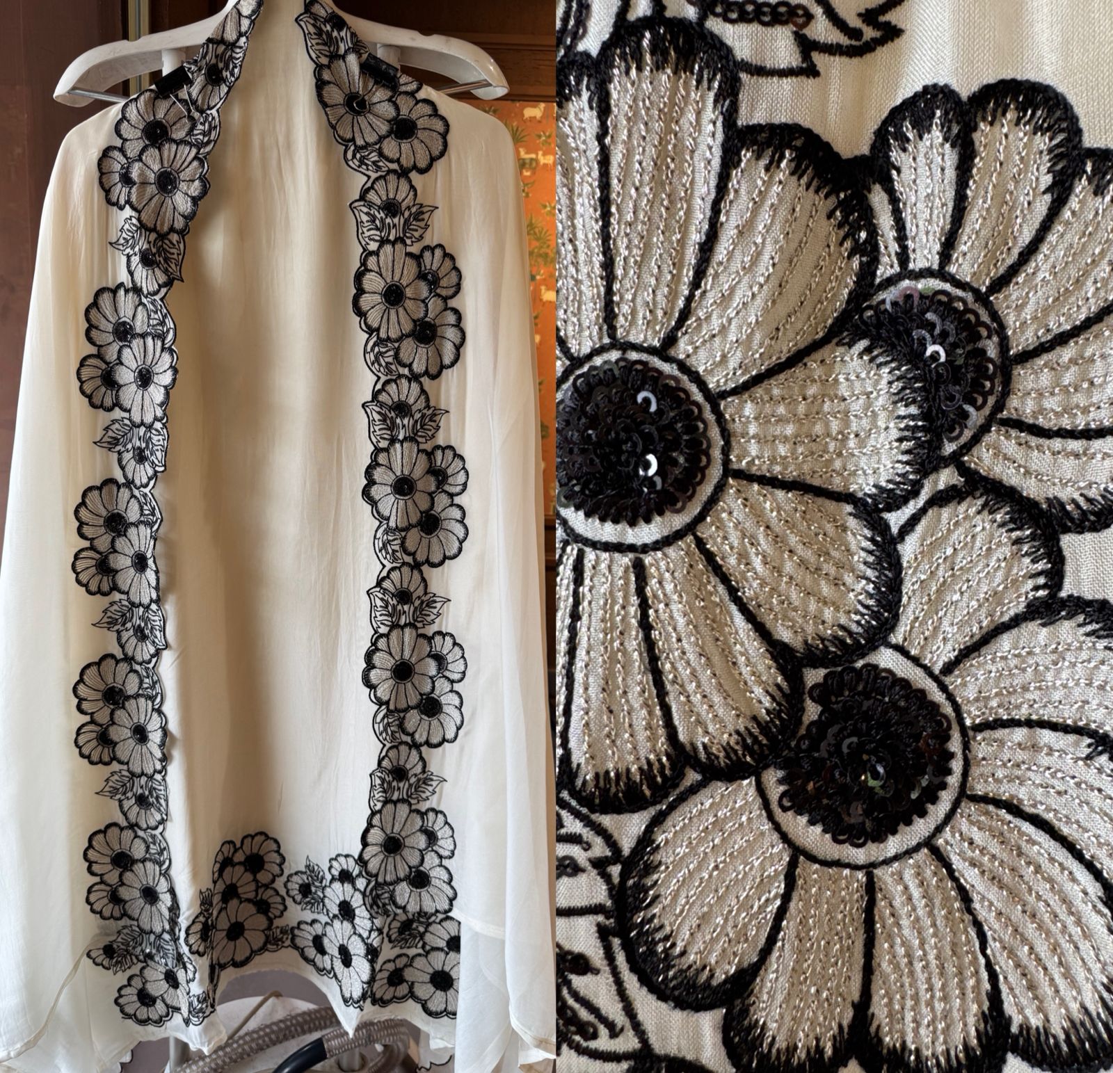 Soft organza Unstitched shirt