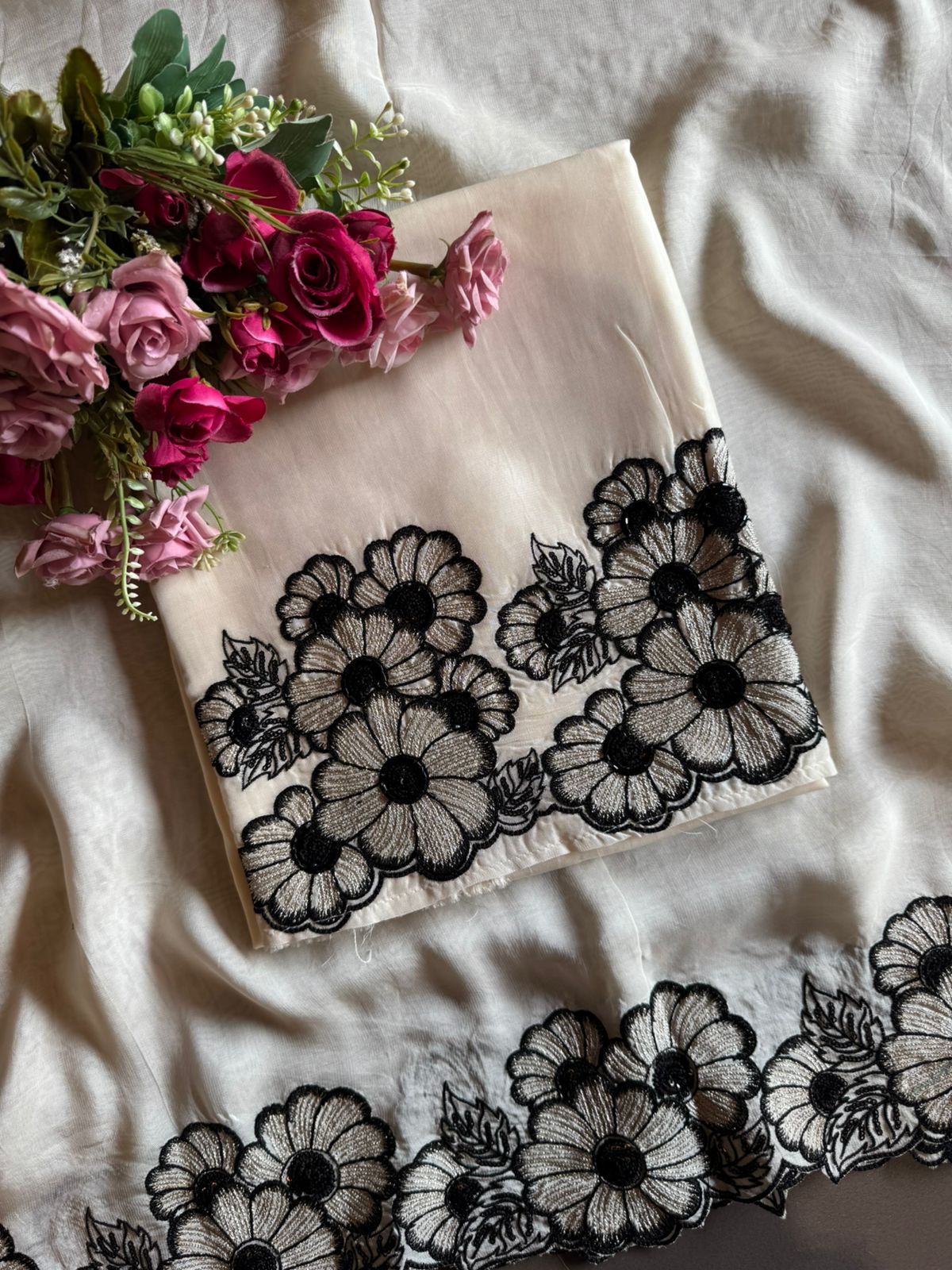 Soft organza Unstitched shirt