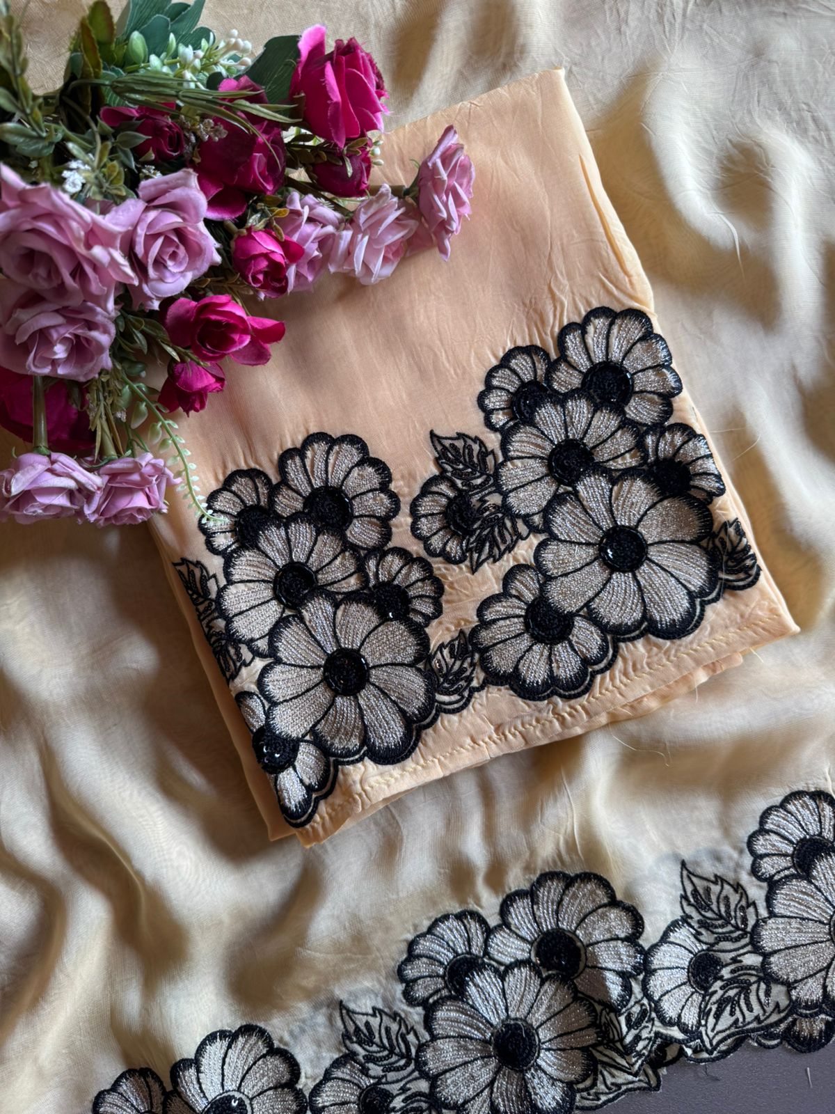 Soft organza Unstitched shirt