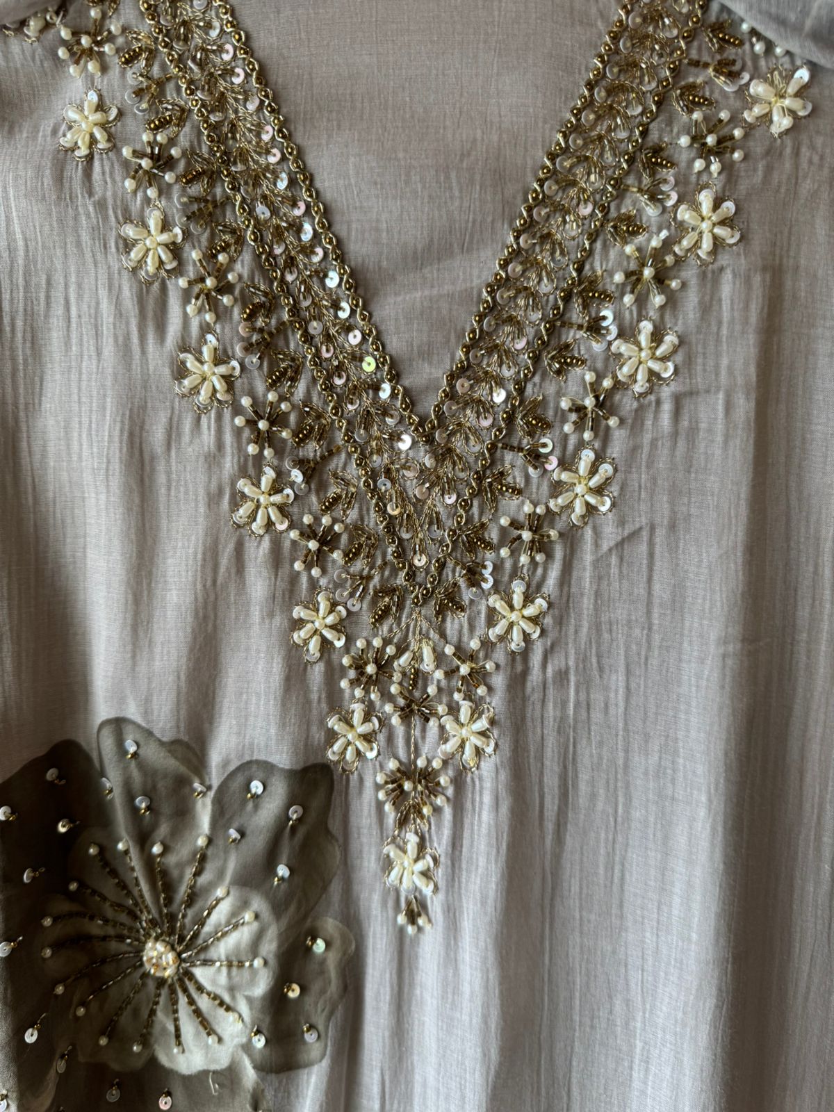 Soft Mul chanderi Unstitched suit