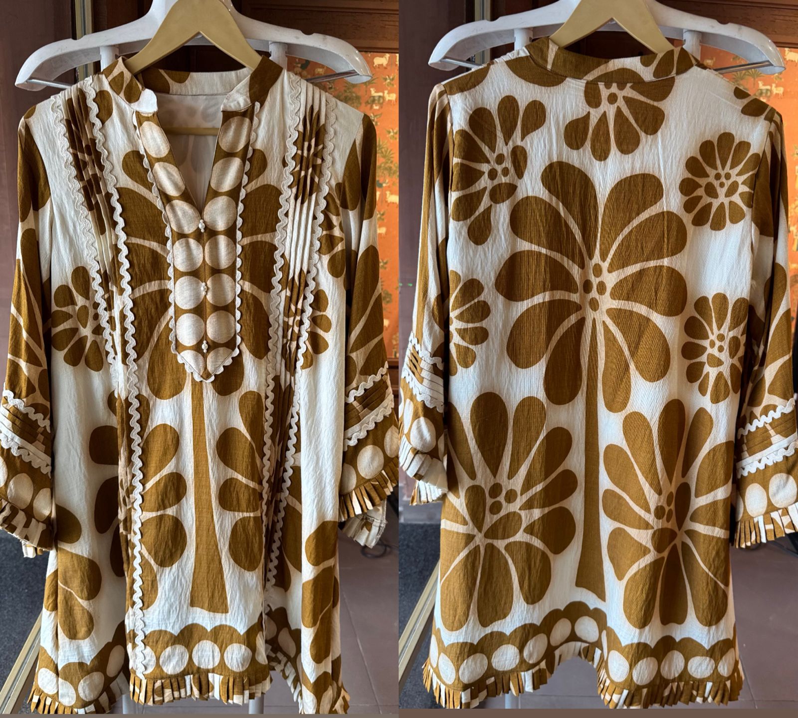 Beautiful soft Cotton Coord set with tie