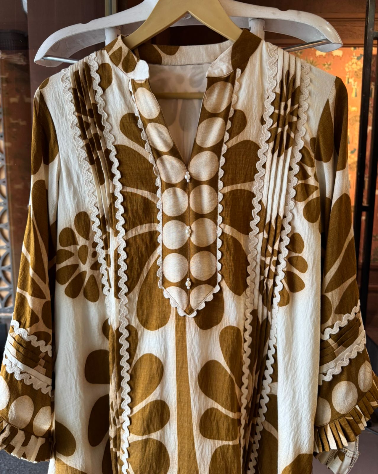 Beautiful soft Cotton Coord set with tie