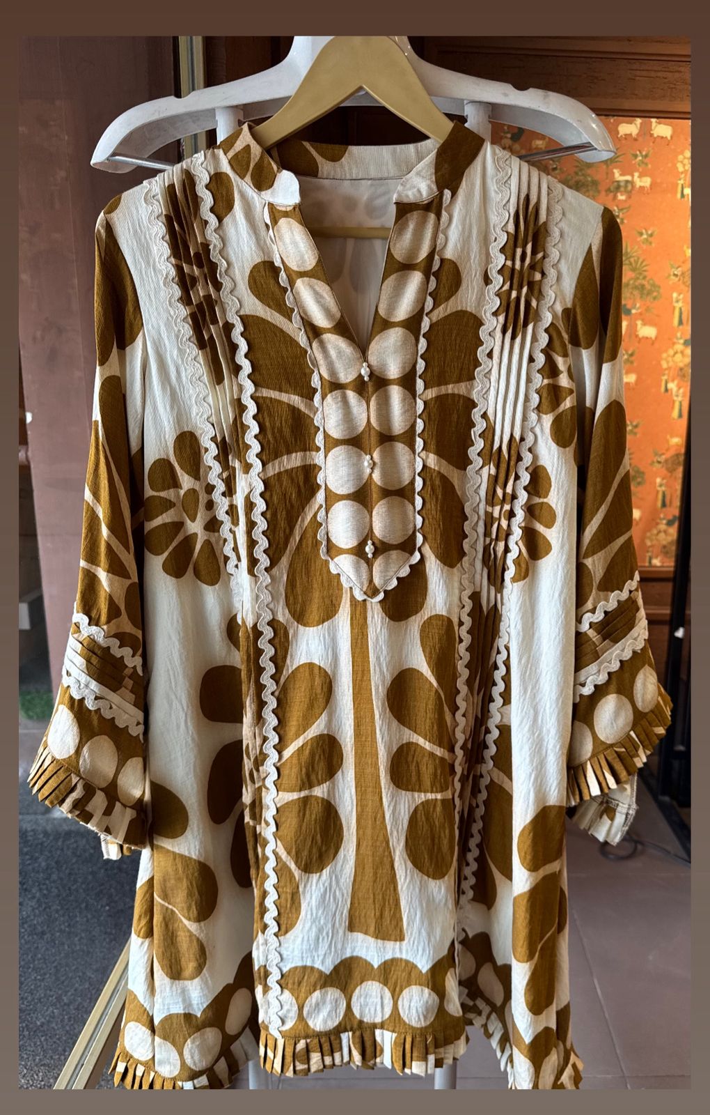 Beautiful soft Cotton Coord set with tie