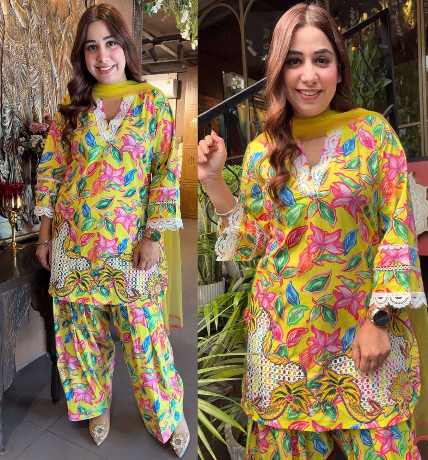 Pure Cotton digital printed Stitched Set