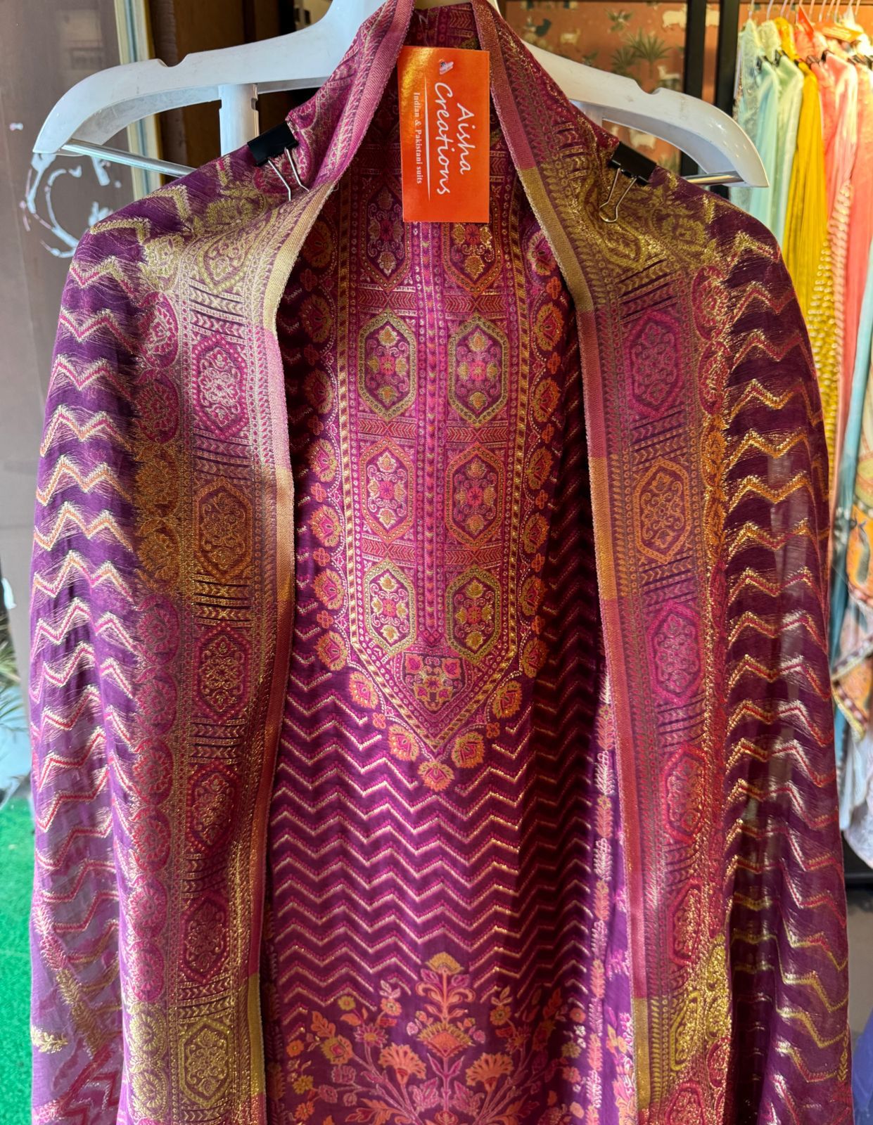 Pure jamdaani cotton Silk Suit