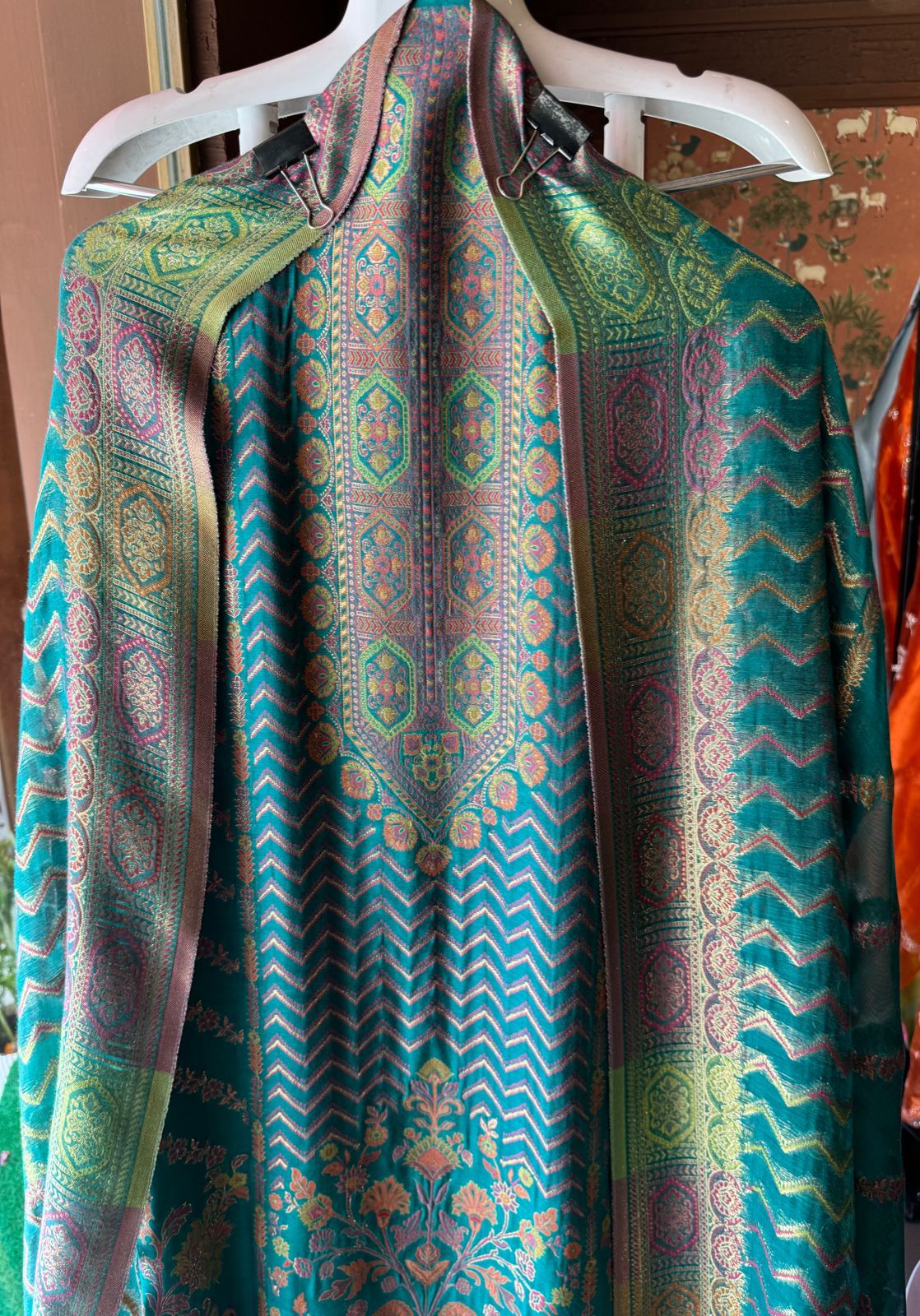 Pure jamdaani cotton Silk Suit