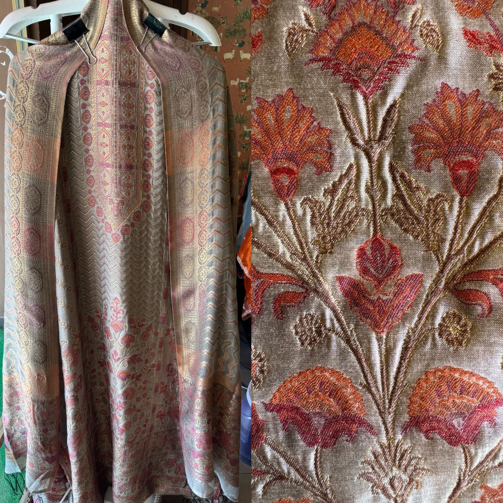 Pure jamdaani cotton Silk Suit