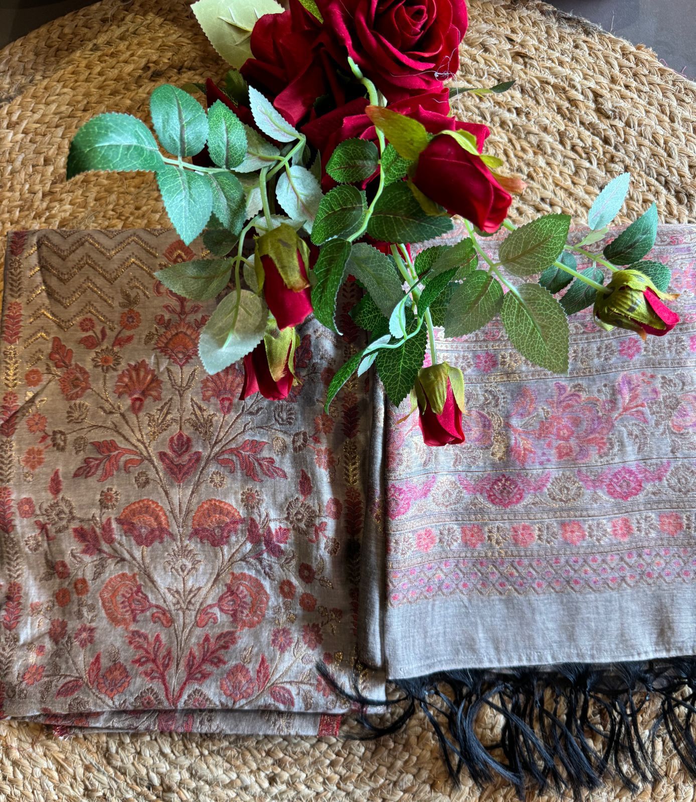 Pure jamdaani cotton Silk Suit