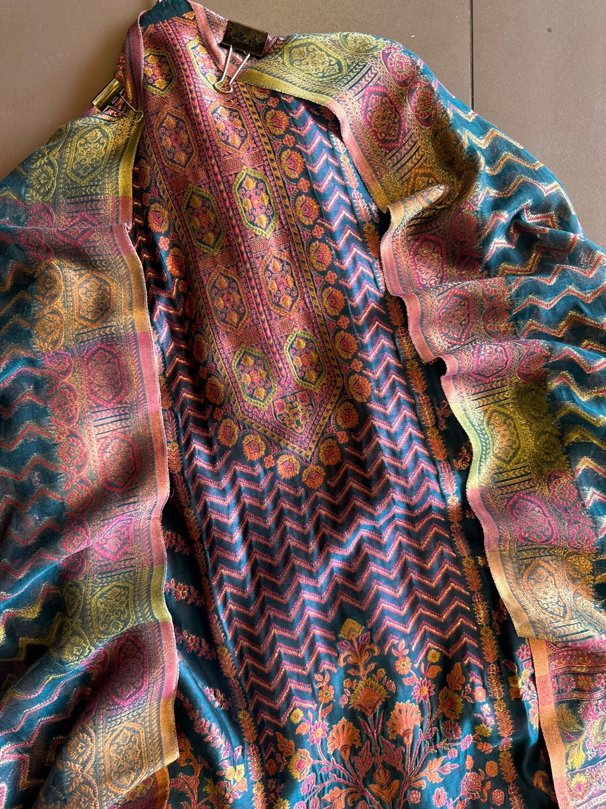 Pure jamdaani cotton Silk Suit