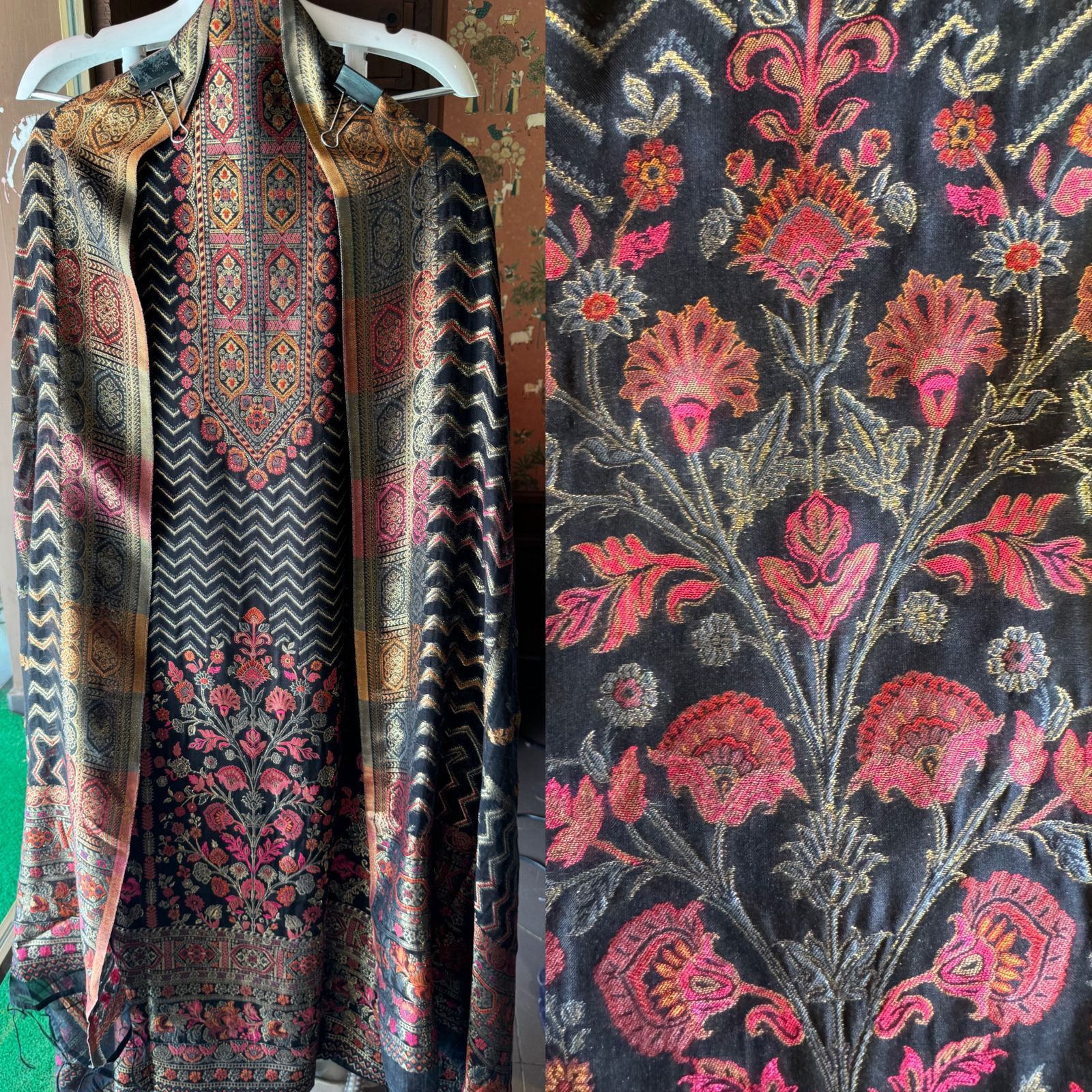 Pure jamdaani cotton Silk Suit