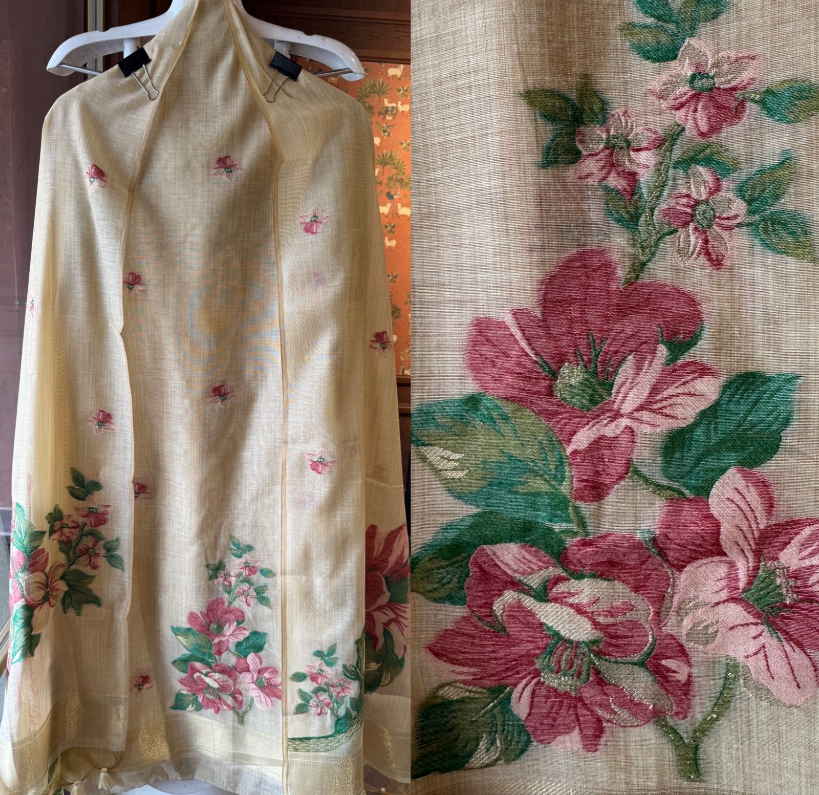 soft Mul Mul cotton chanderi