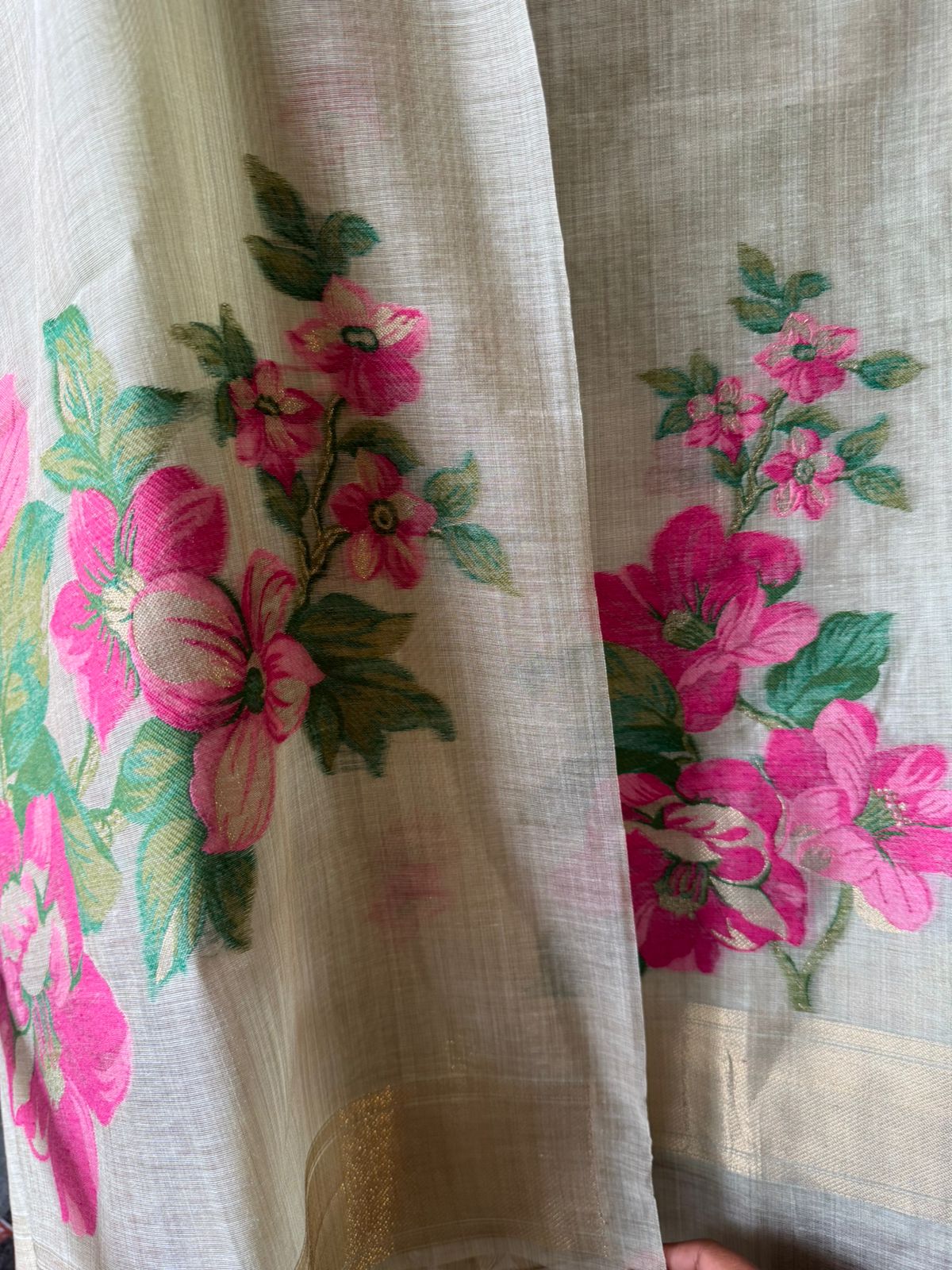 soft Mul Mul cotton chanderi